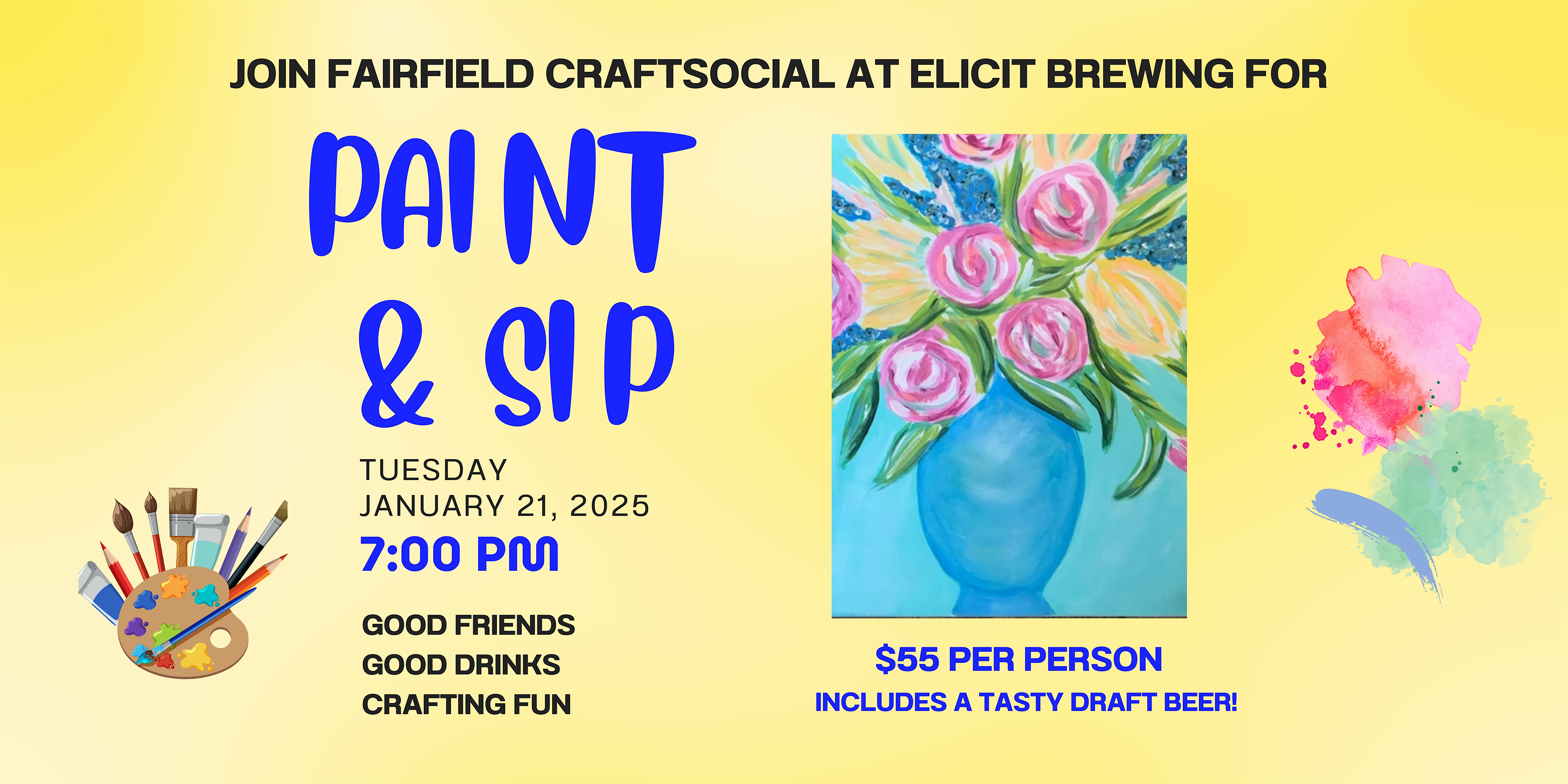 Paint and Sip at Elicit Brewing Company – Fairfield, CT