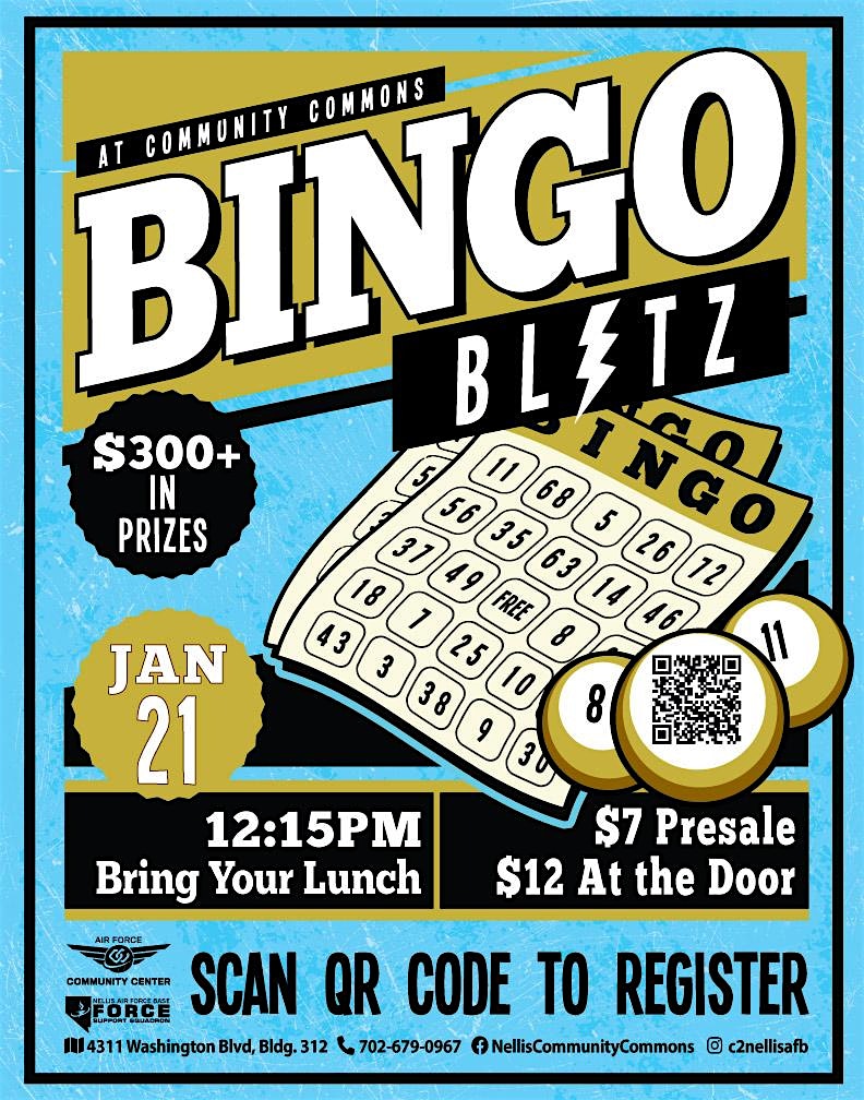 January Bingo Blitz – Nellis Air Force Base, NV