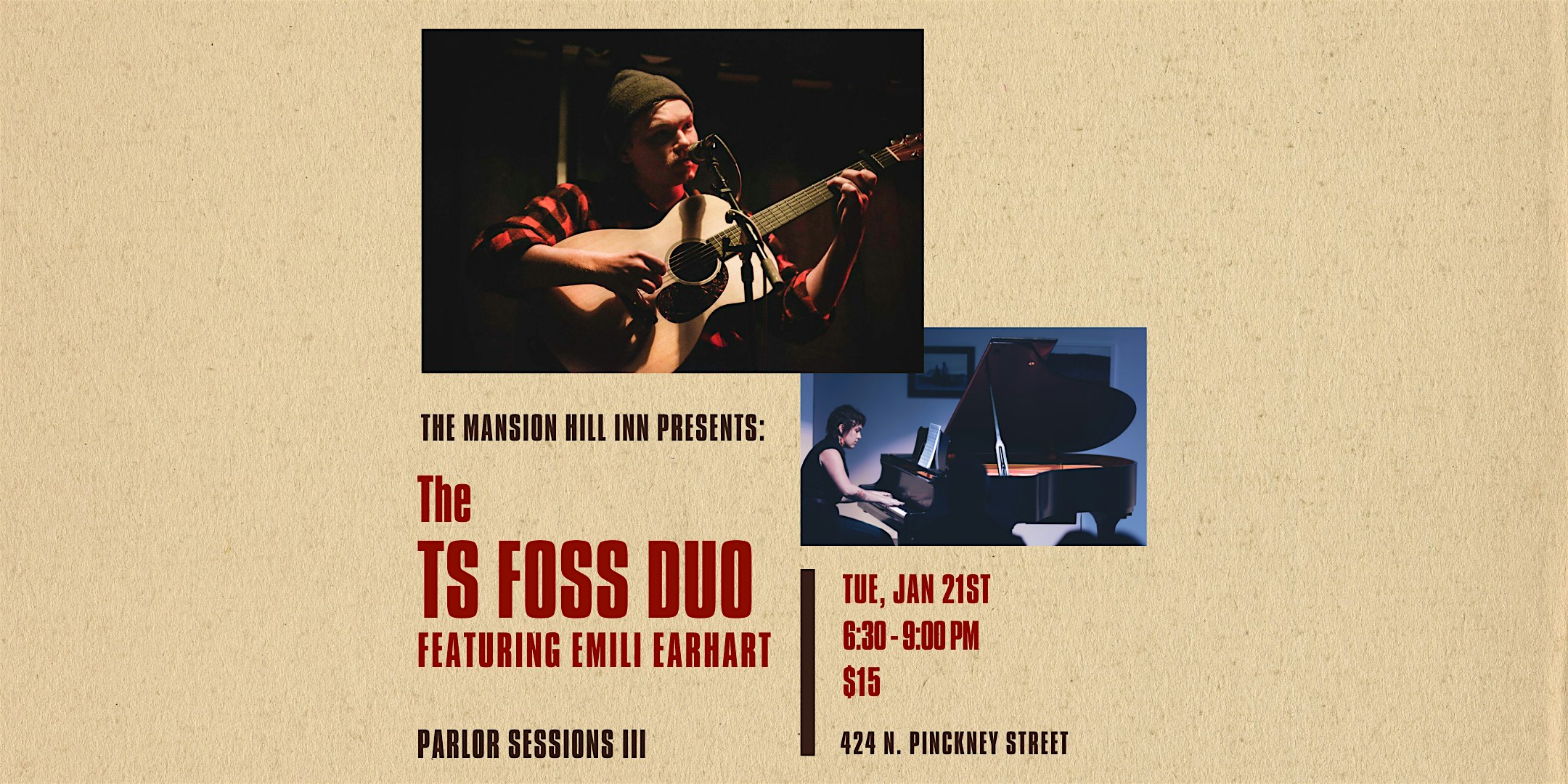 The TS Foss Duo Featuring Emili Earhart – MHI Parlor Sessions – Madison, WI