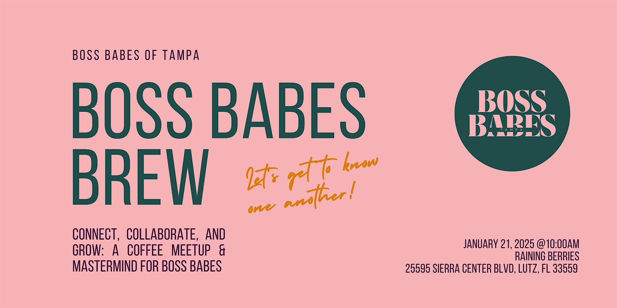 Boss Babes Brew: Coffee Meetup & Mastermind – Lutz, FL