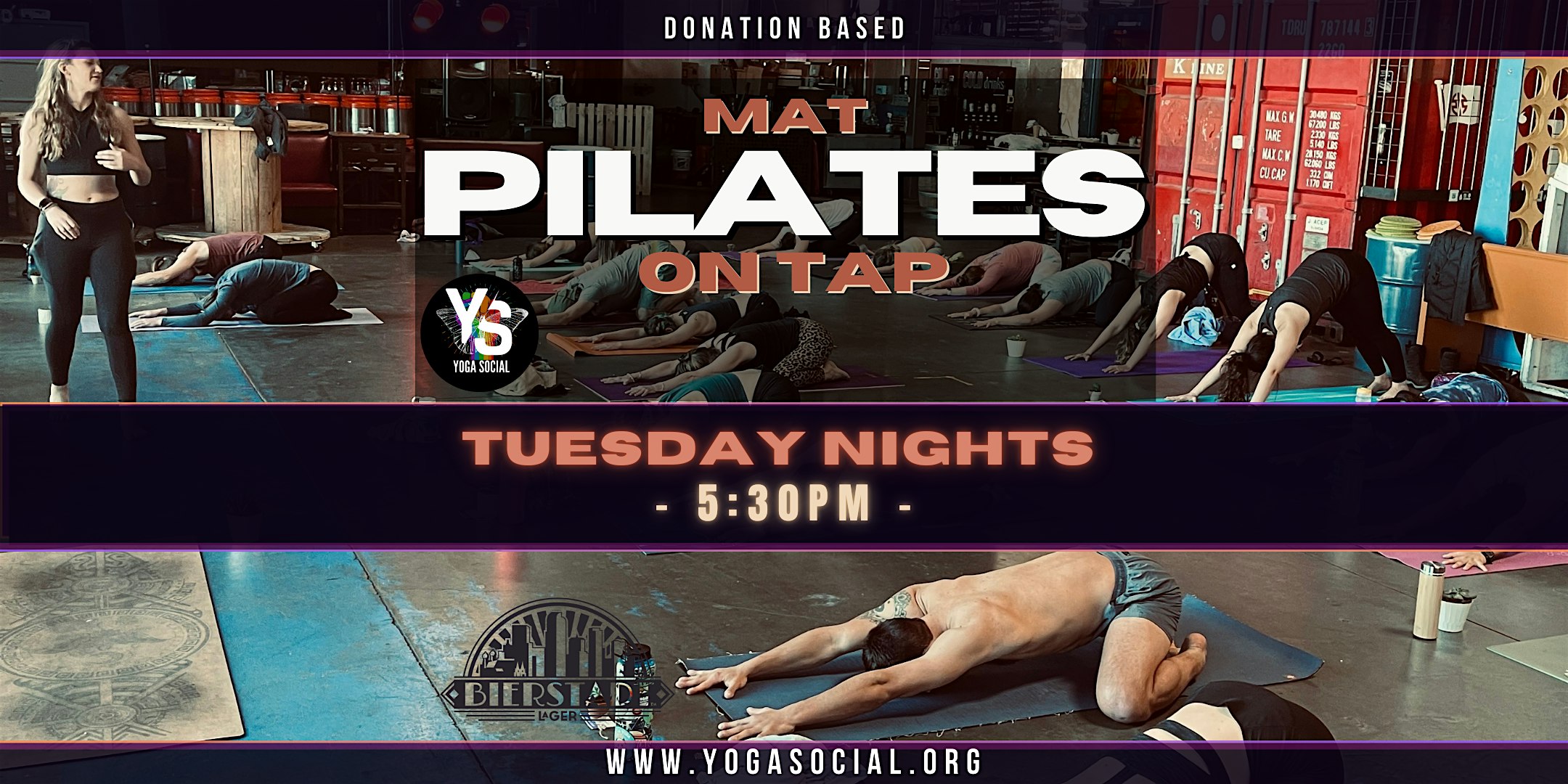 Mat Pilates on Tap at Bierstadt Lagerhaus – Denver, CO