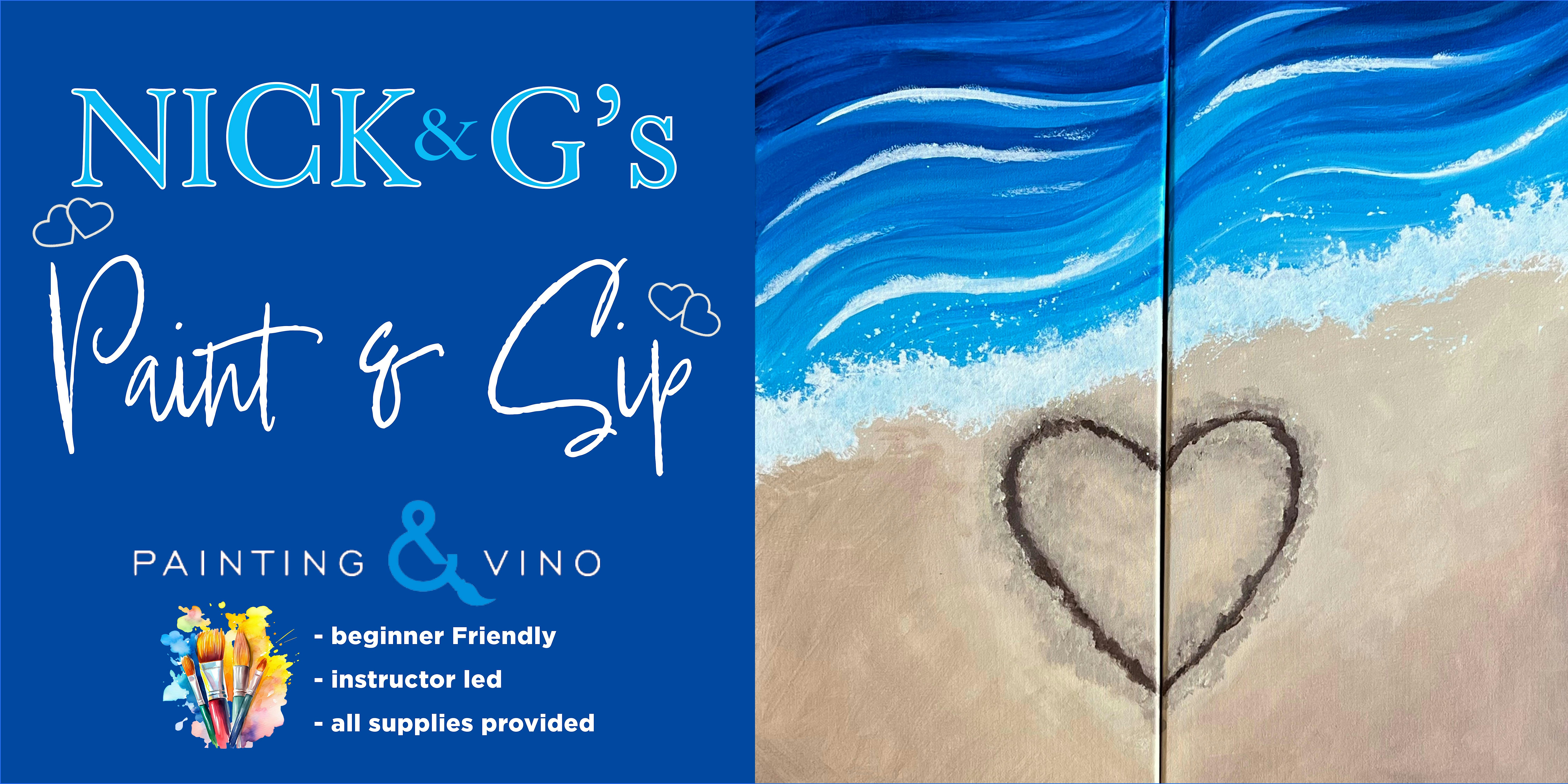 Heart in the Sand Couples Paint and Sip – Rancho Santa Fe, CA