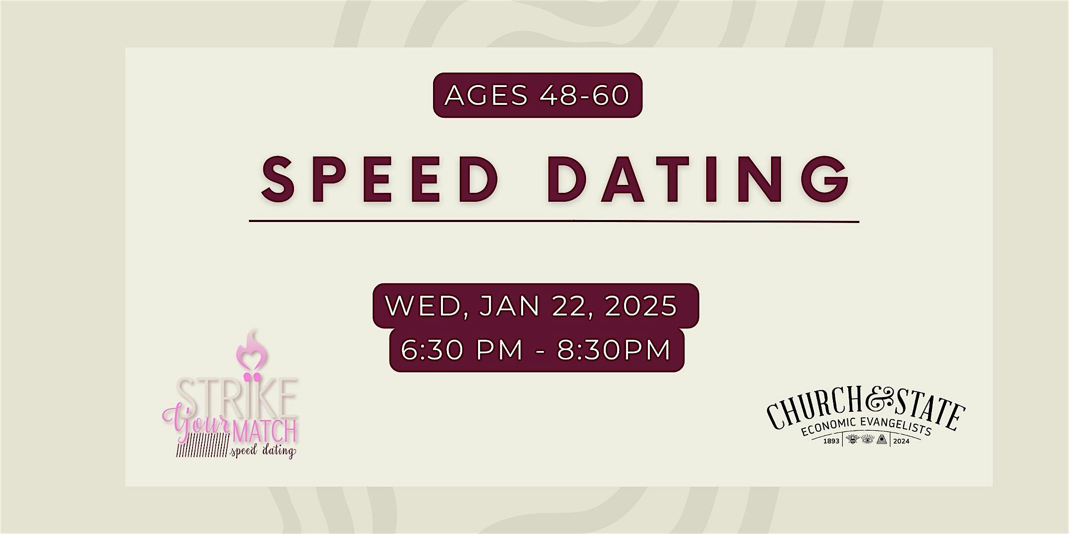 Singles Speed Dating Event – (Ages 48-60) – Salt Lake City, UT