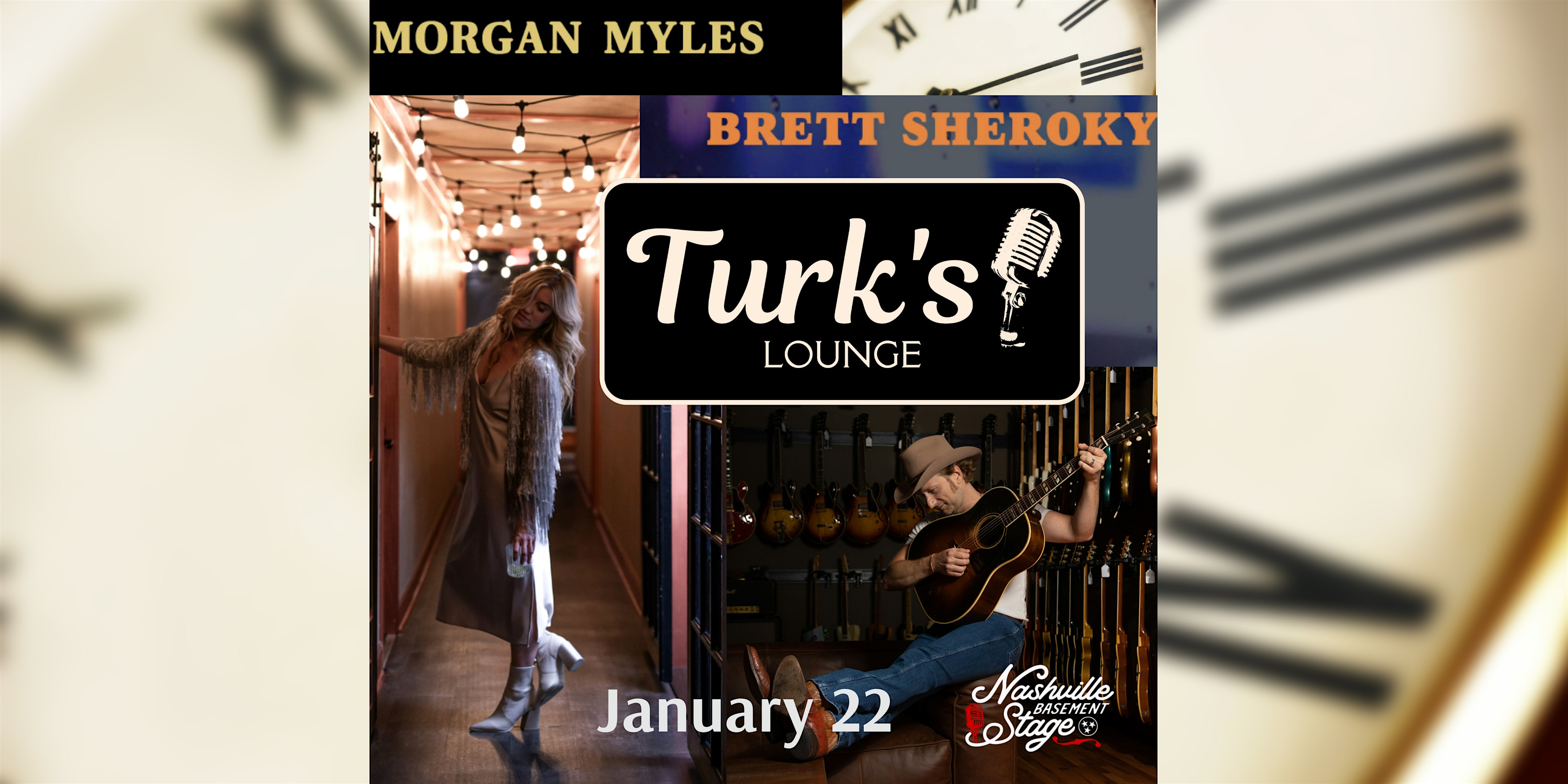 NBS Live at Turk’s, featuring Morgan Myles and Brett Sheroky. – Nashville, TN