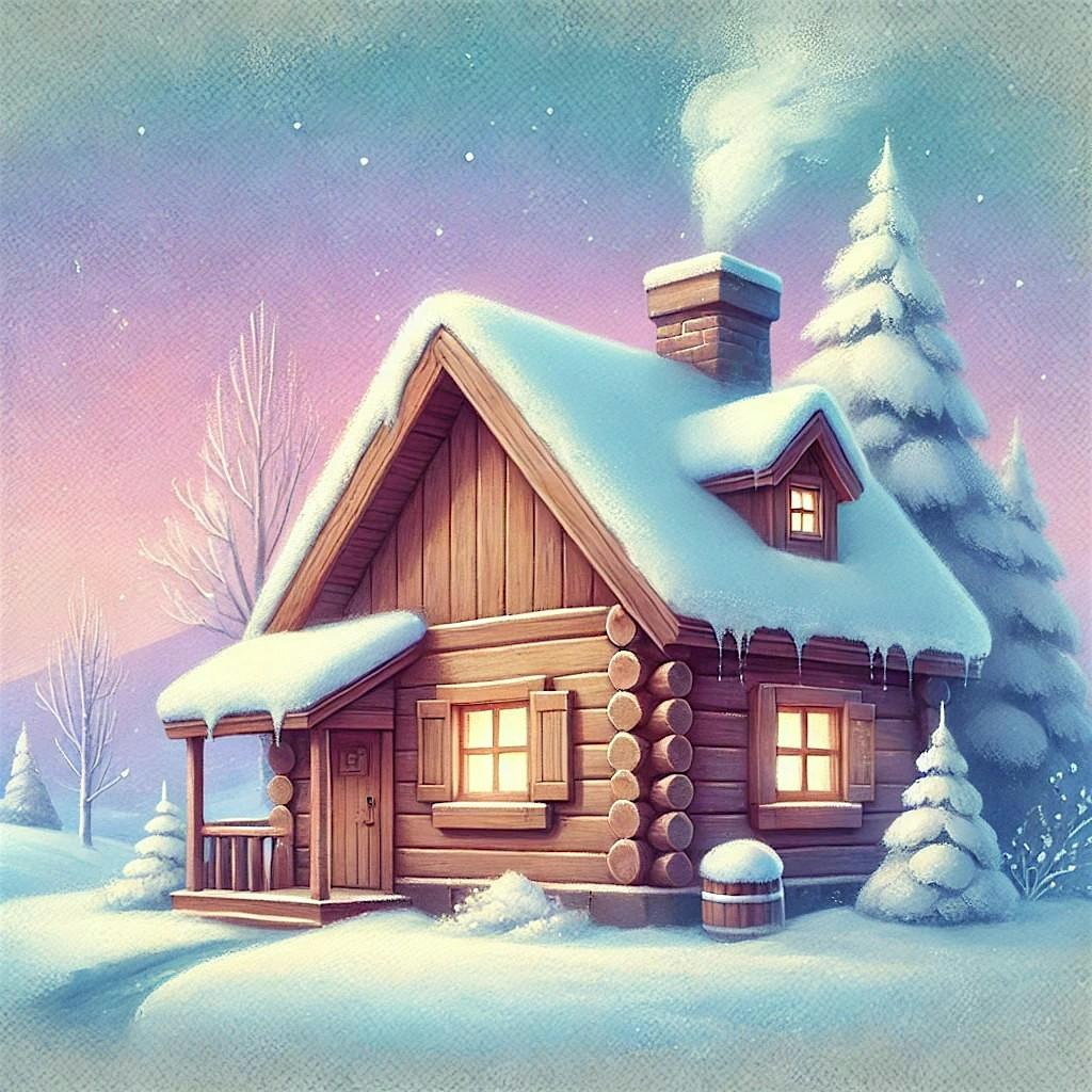 Cozy Winter Cabin Painting | Heather Mattioni, instructor – Gloversville, NY