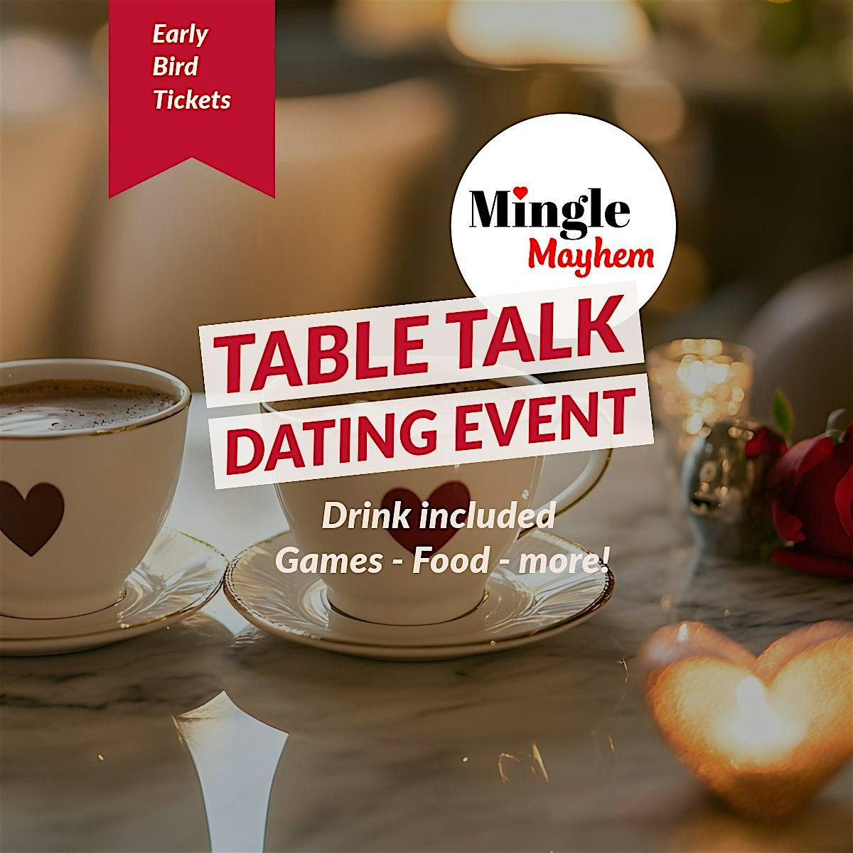 Mingle Mayhem: Table Talk Dating Event – Somerville, MA