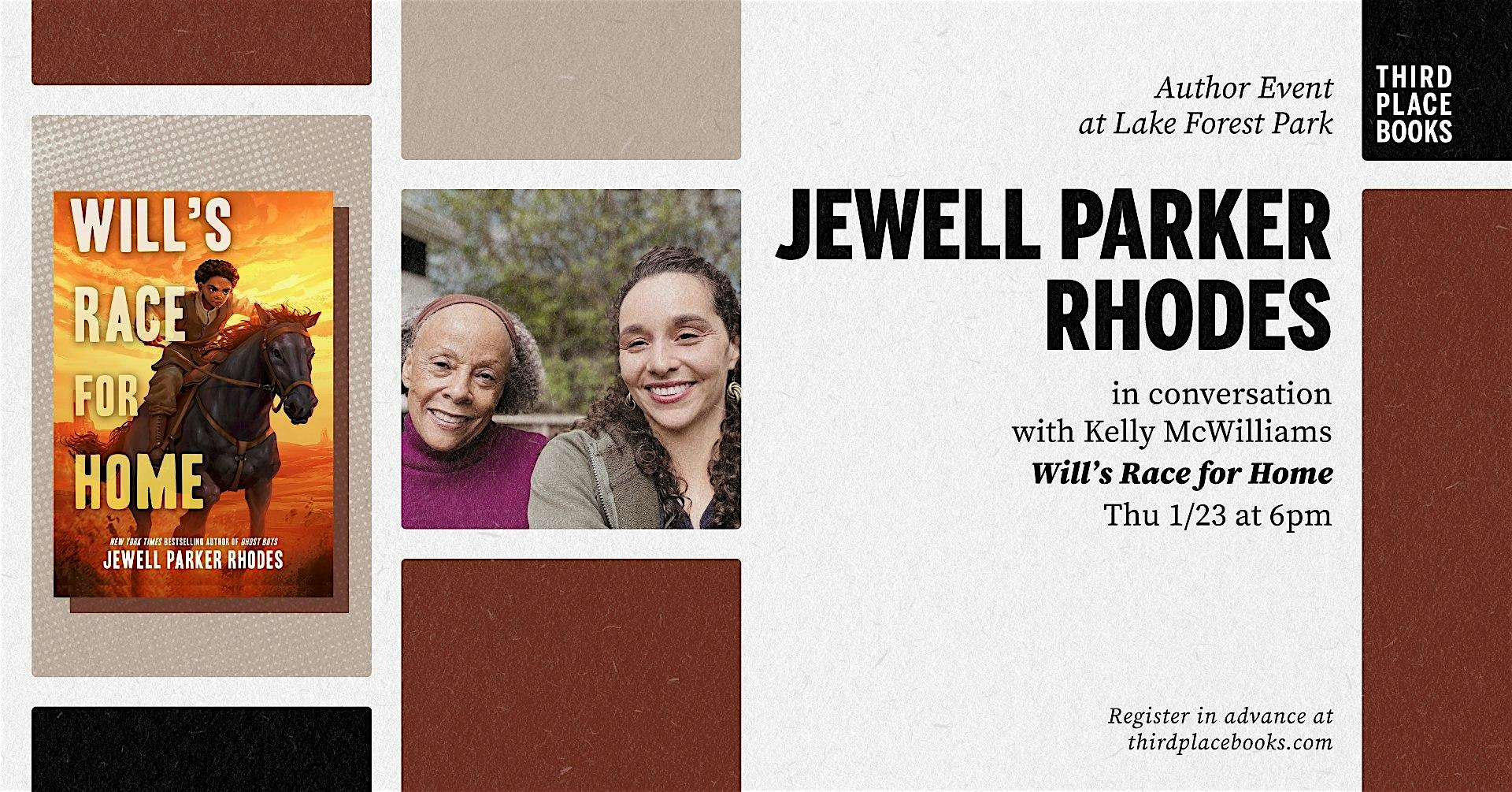 Jewell Parker Rhodes with Kelly McWilliams  ‘Will’s Race for Home’ – Lake Forest Park, WA