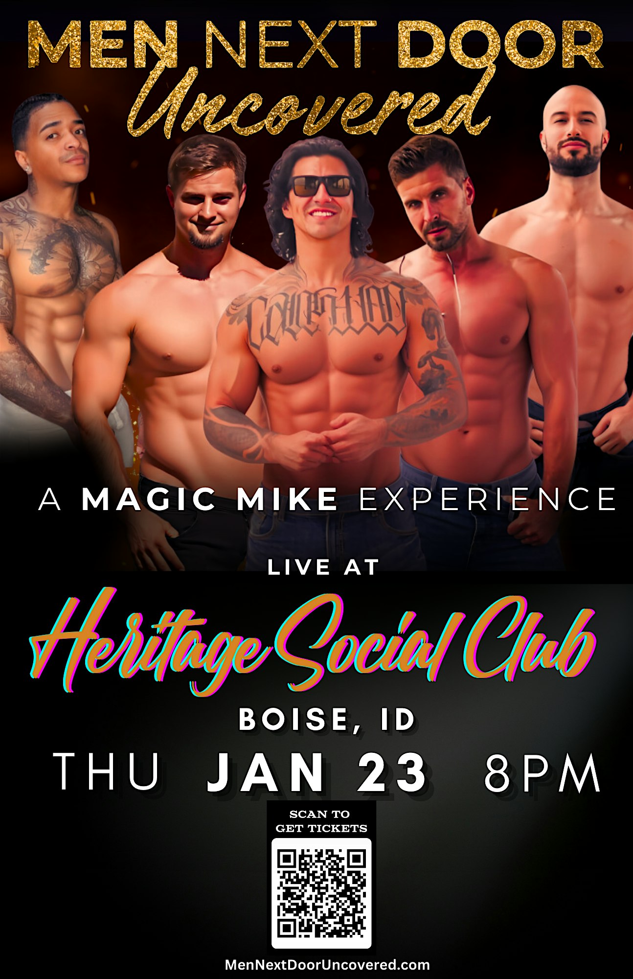 Men Next Door: UNCOVERED | A Magic Mike Experience at Heritage Social Club – Boise, ID