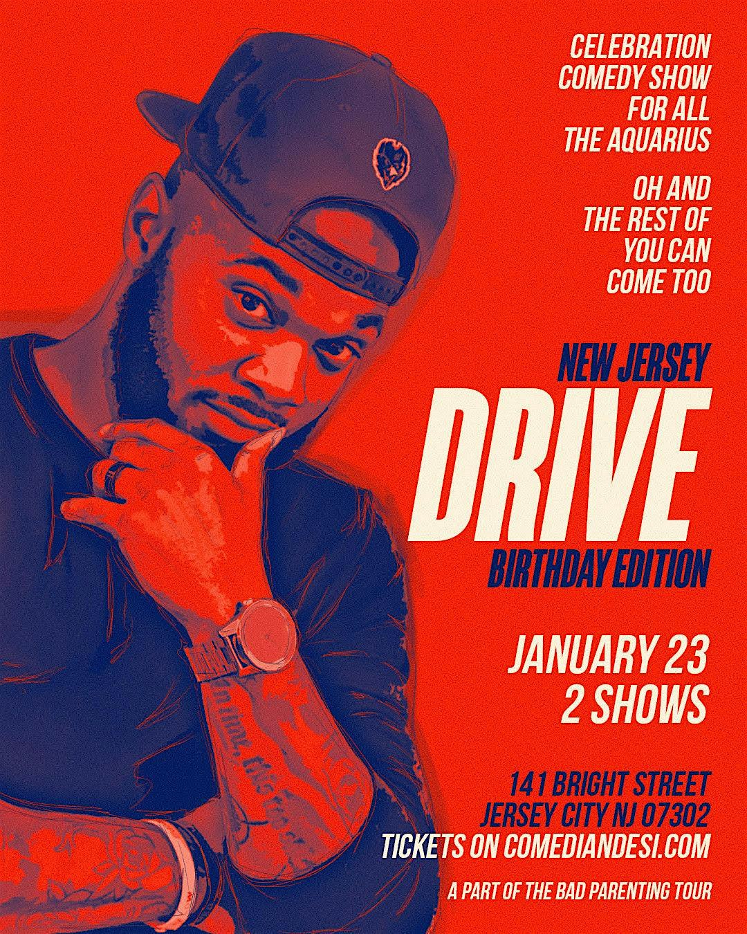 New Jersey Drive Birthday Comedy Event 7pm – Jersey city, NJ