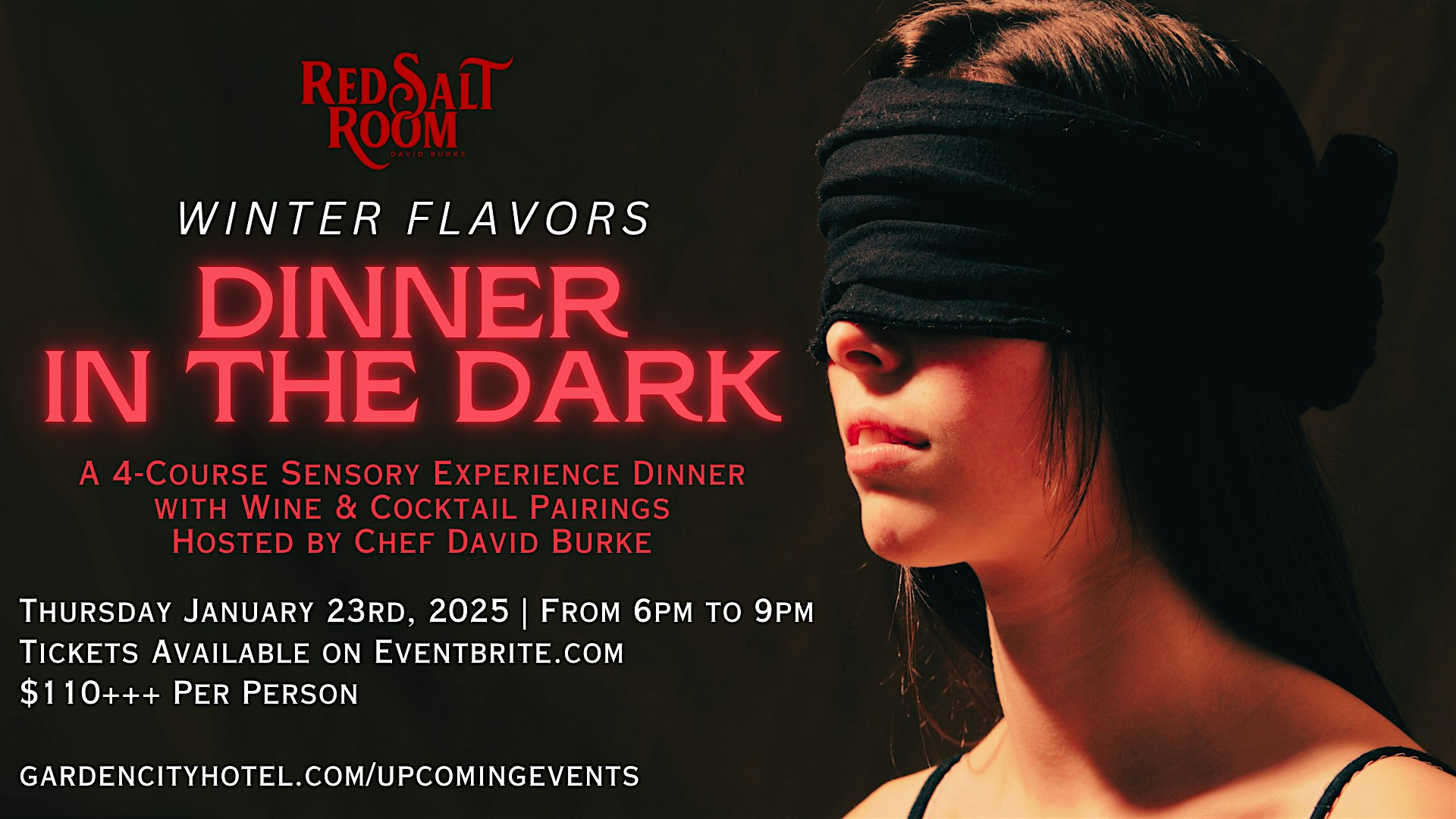 “Dinner in the Dark” with Chef David Burke – Garden City, NY