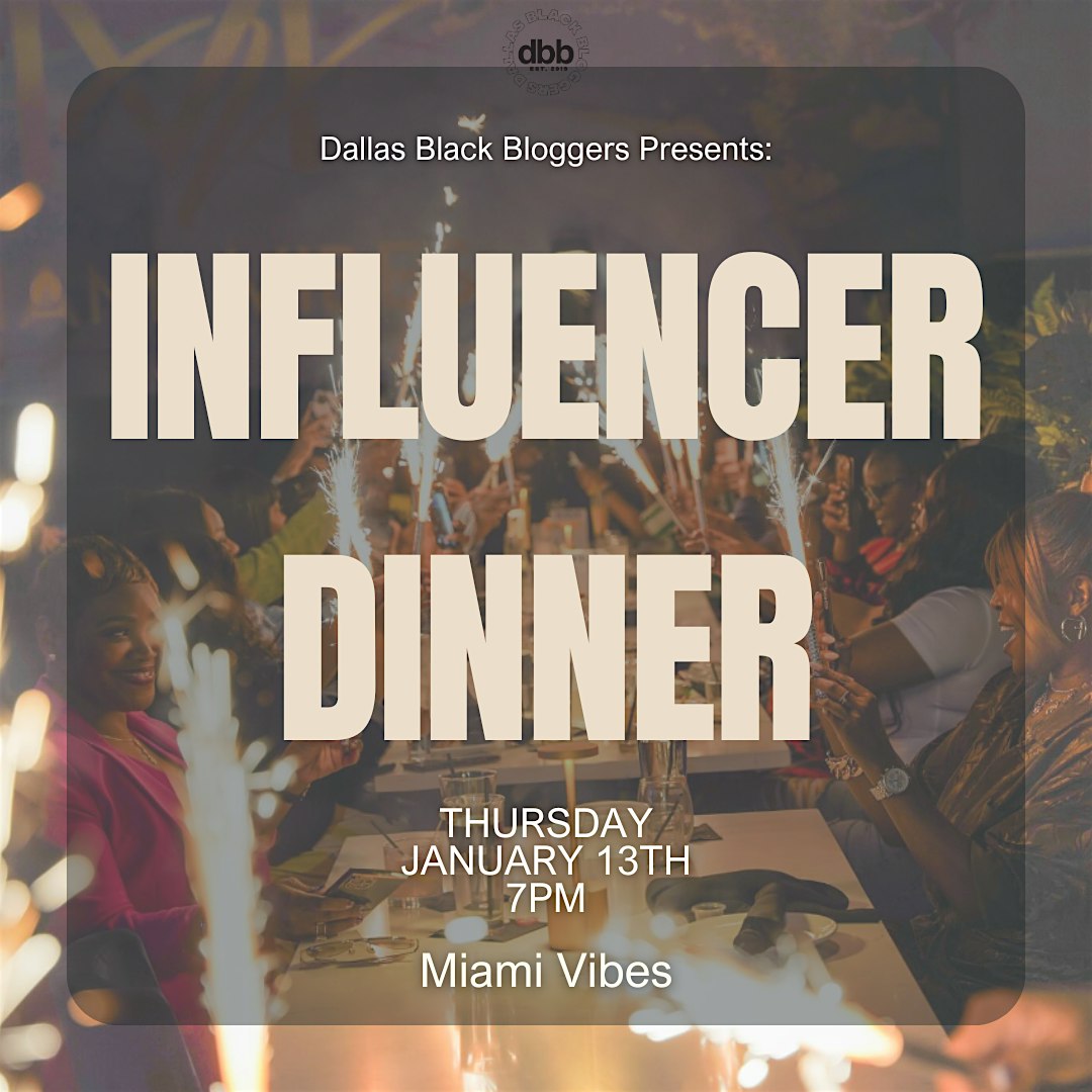 DBB Influencer Dinner | Miami Vibes Restaurant – Plano, TX