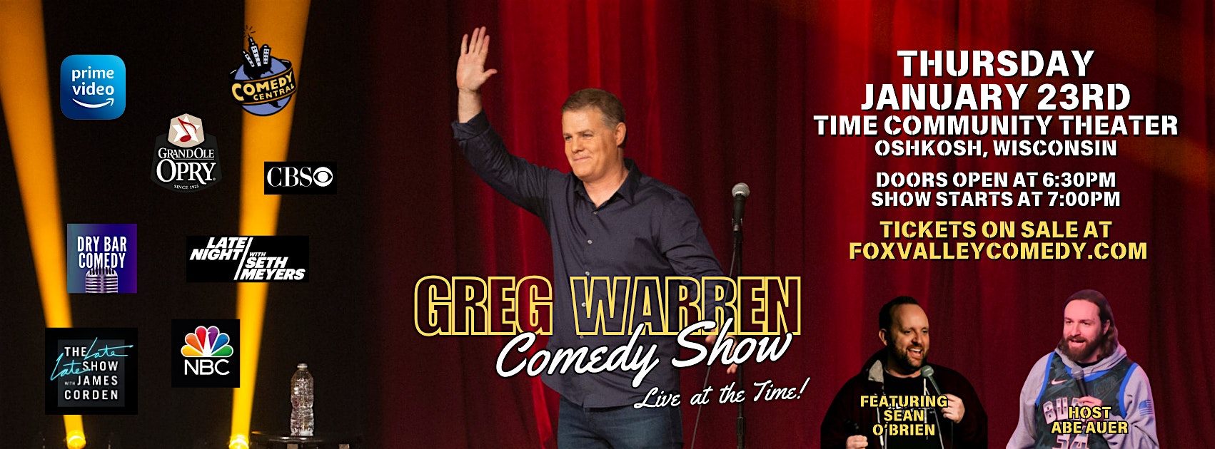 GREG WARREN COMEDY SHOW – Oshkosh, WI