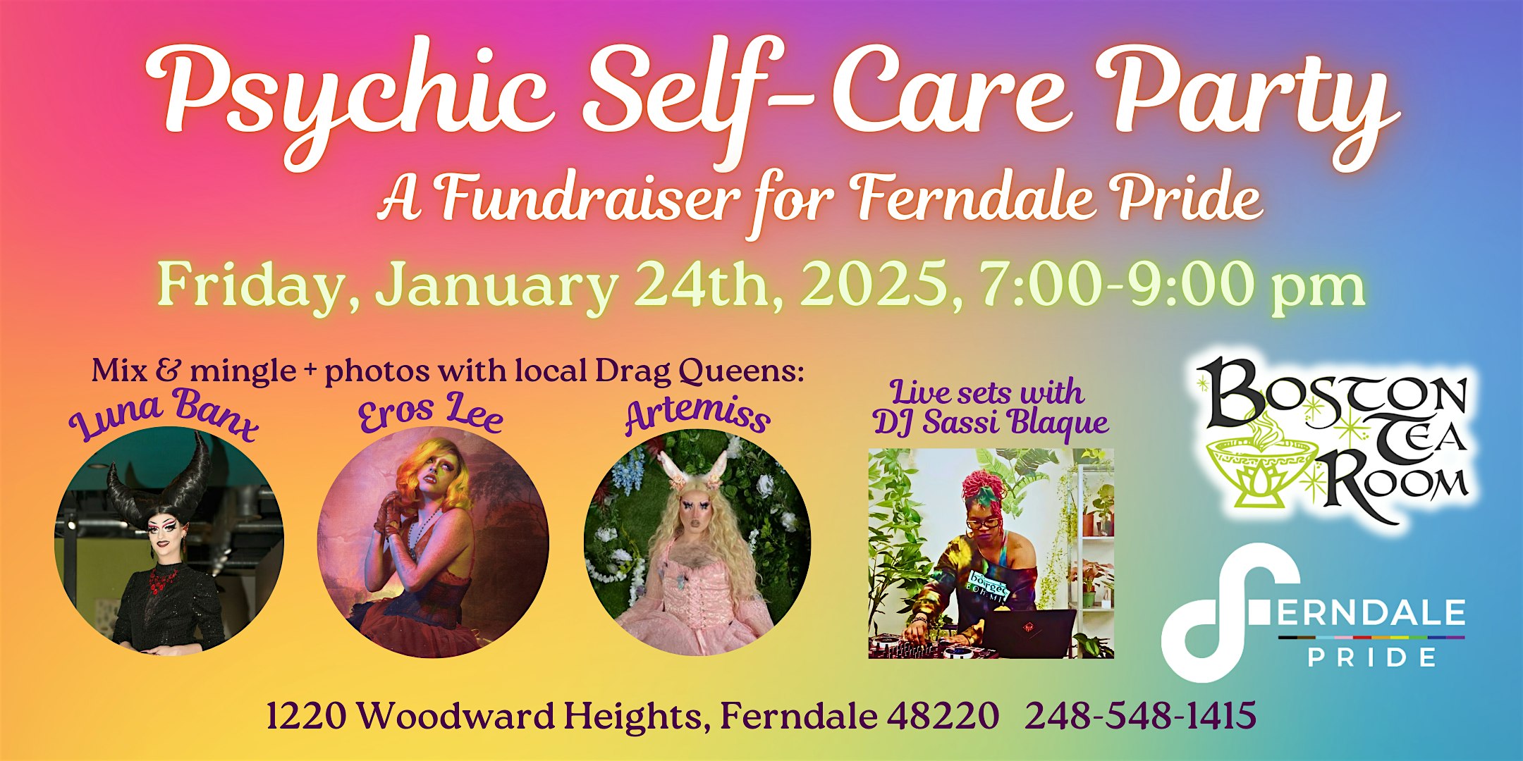 Psychic Self-Care Party: a Fundraiser for Ferndale Pride 2025 – Ferndale, MI