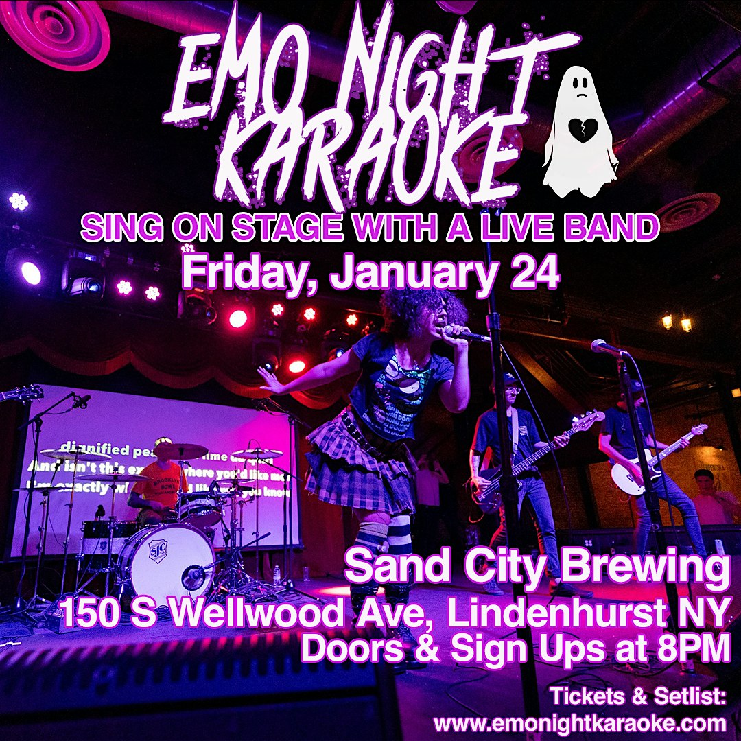 Emo Night Karaoke 1/24 @ Sand City Brewing – Lindenhurst, NY