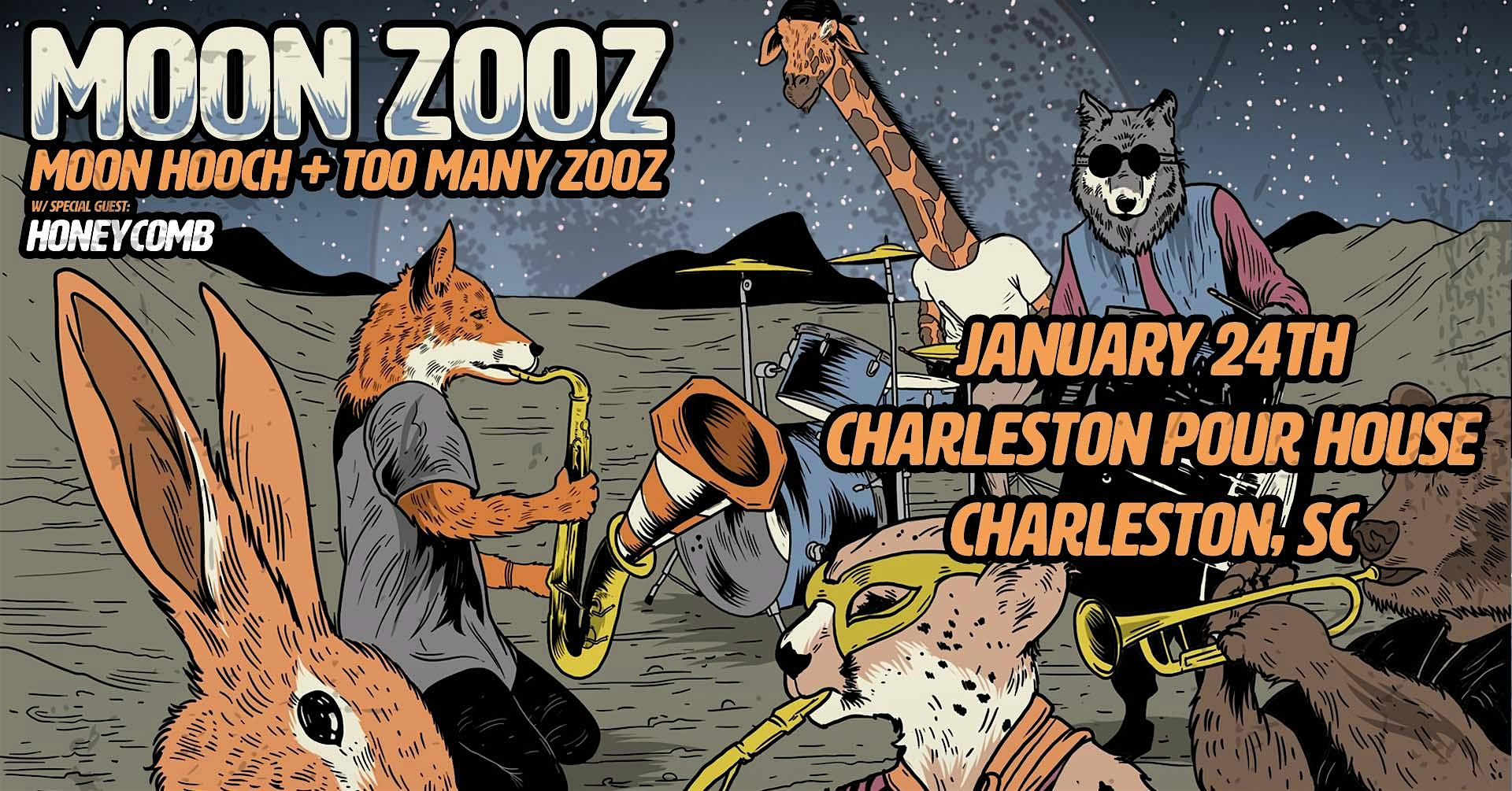 Moon Zooz: Moon Hooch + Too Many Zooz with Honeycomb – Charleston Pour House, SC