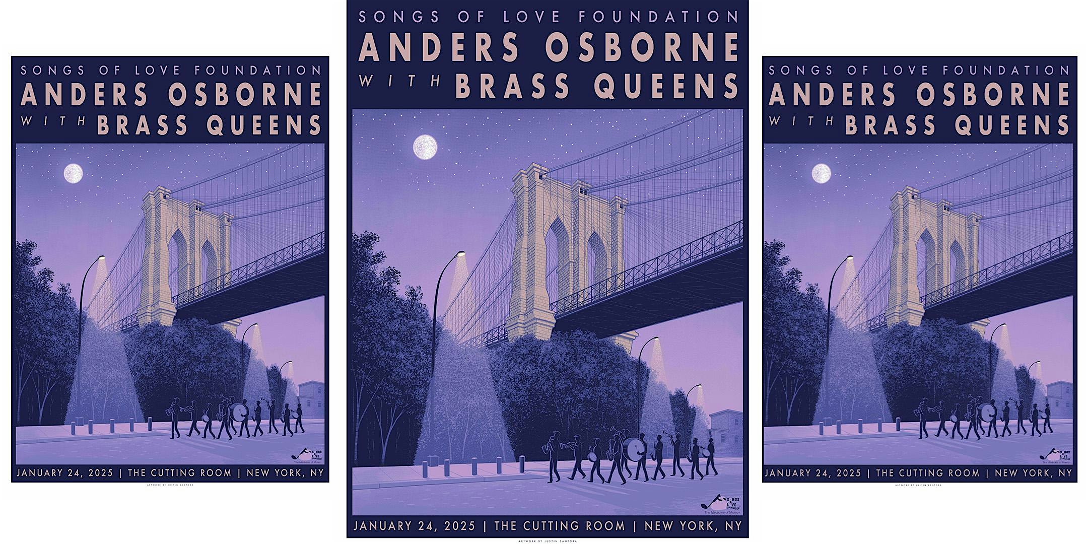 Songs of Love Presents: The Anders Osborne Band and The Brass Queens – New York, NY