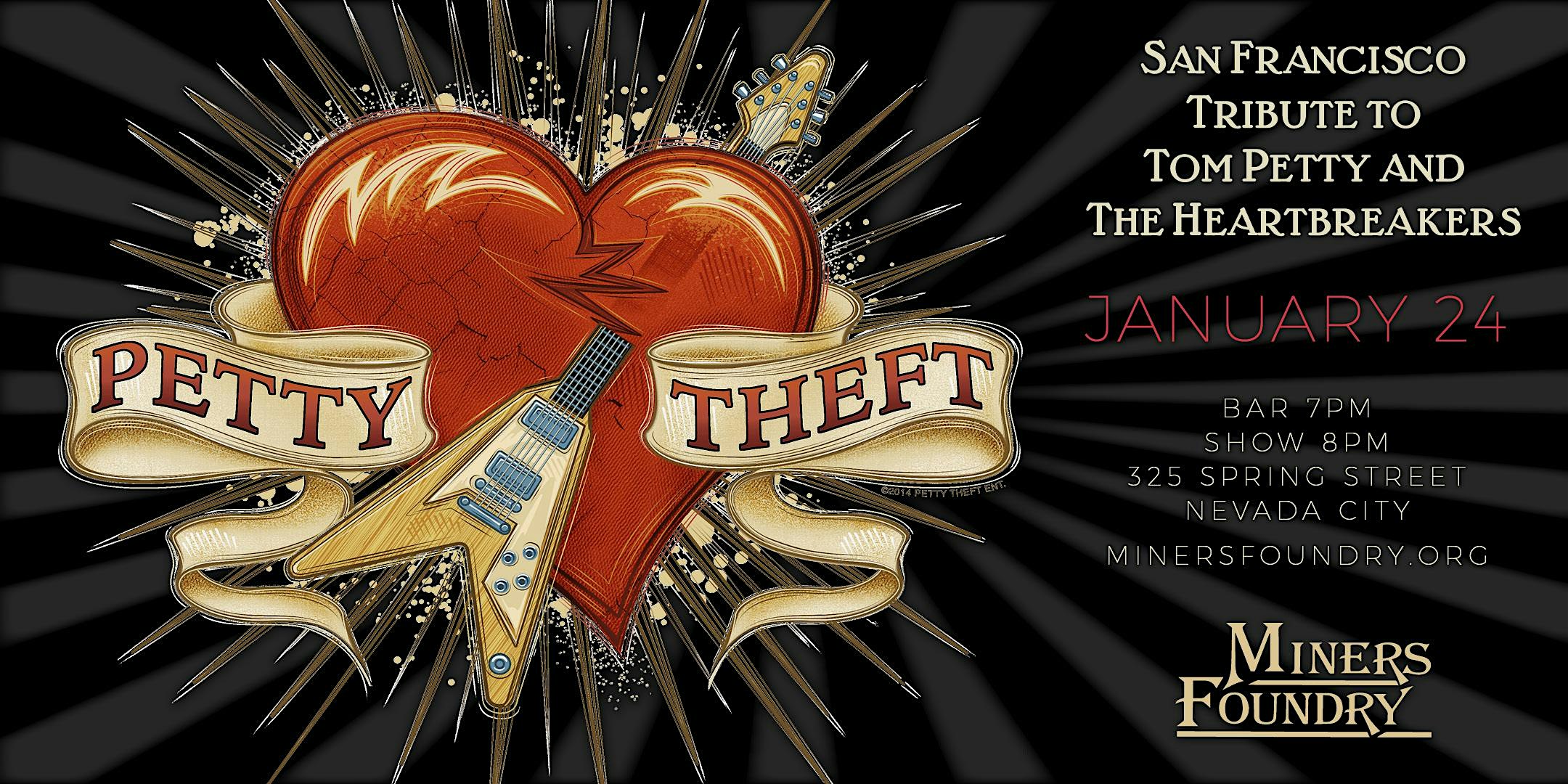 Petty Theft: San Franciso Tribute to Tom Petty and The Heartbreakers – Nevada City, CA