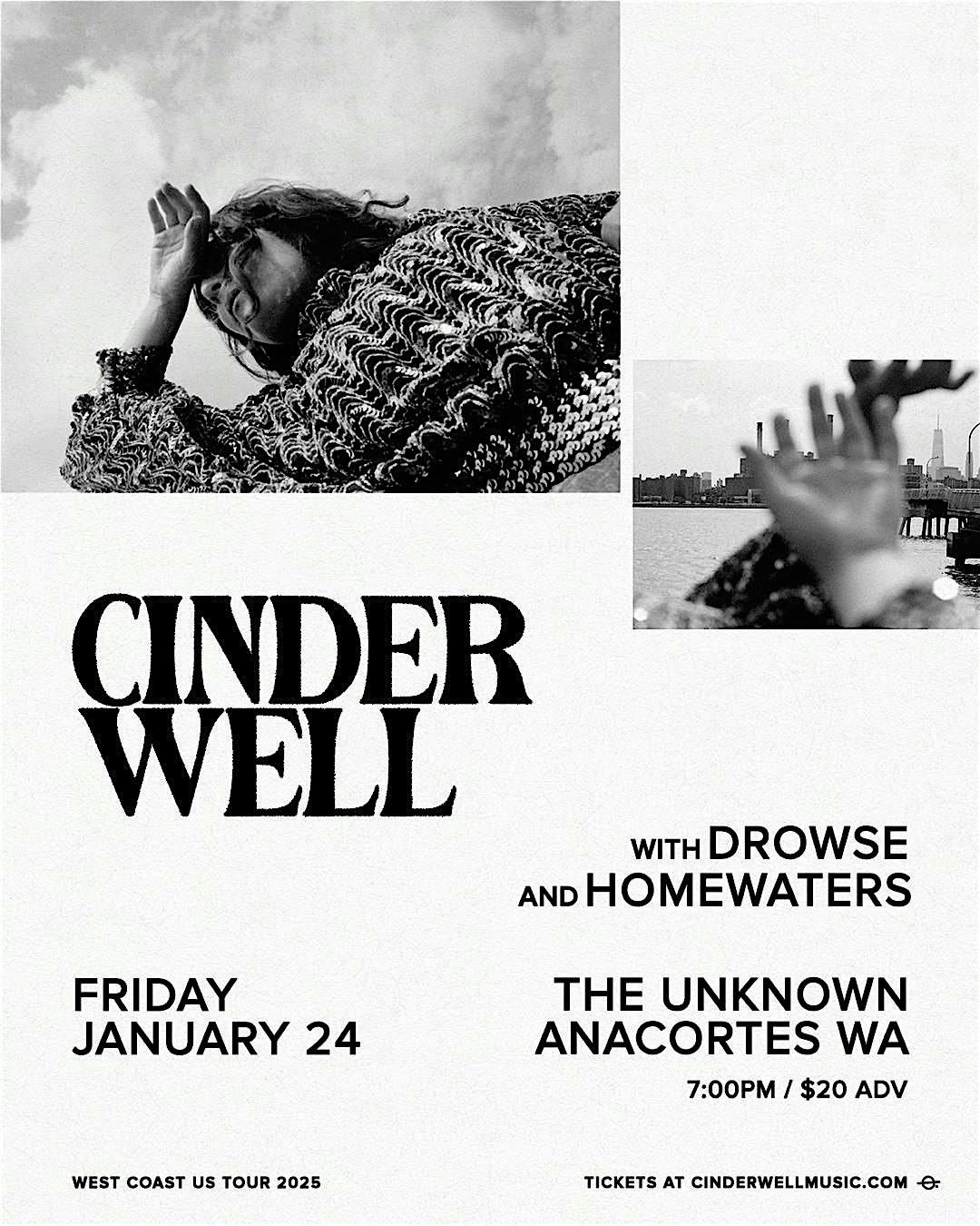 Cinder Well , Drowse, and Homewaters at The Unknown – Anacortes, WA