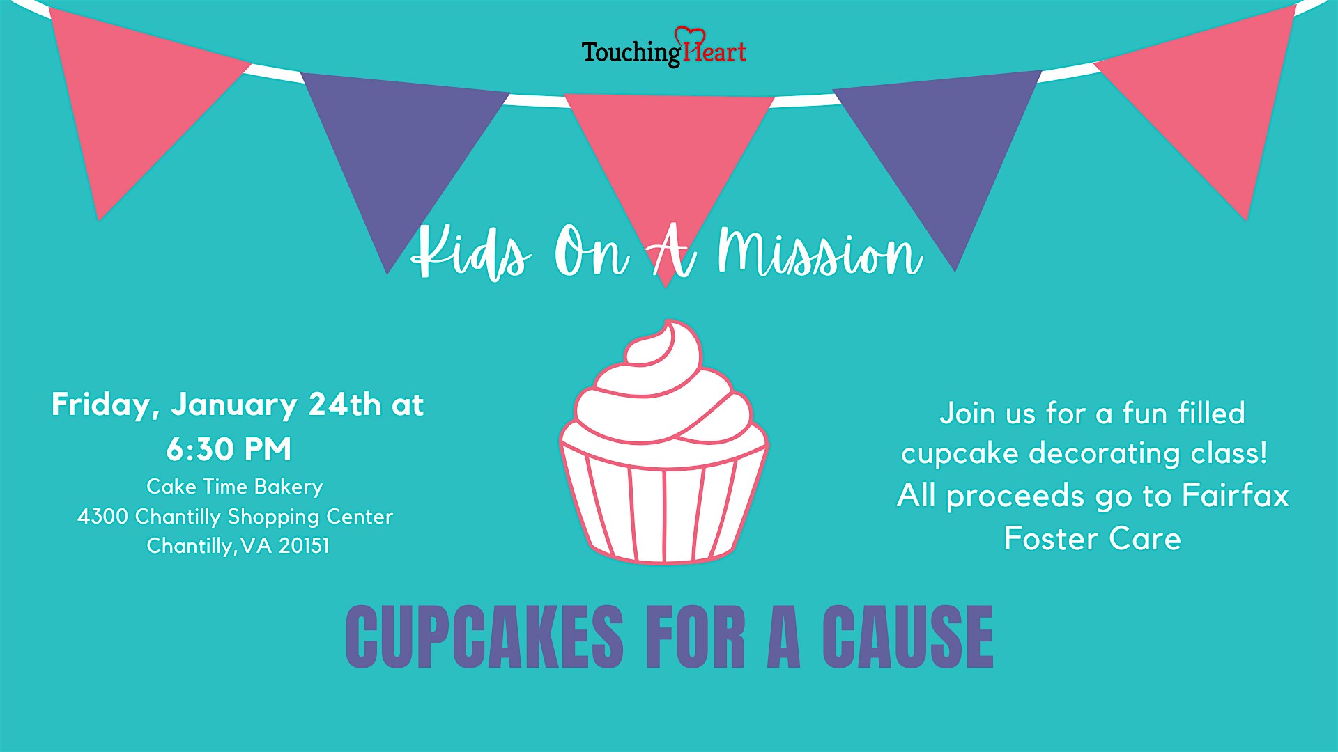 Kids on A Mission: Cupcakes for A Cause – Chantilly, VA