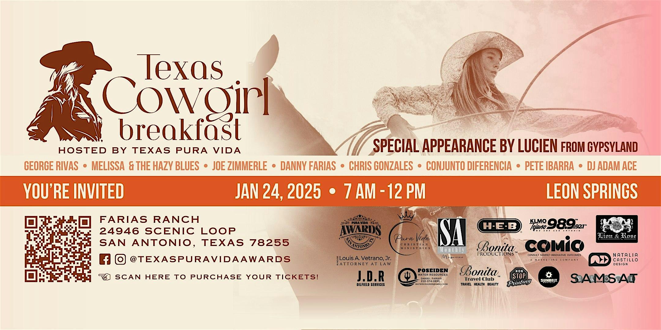 Texas Pura Vida Cowgirl Breakfast 2025 – San Antonio, TX