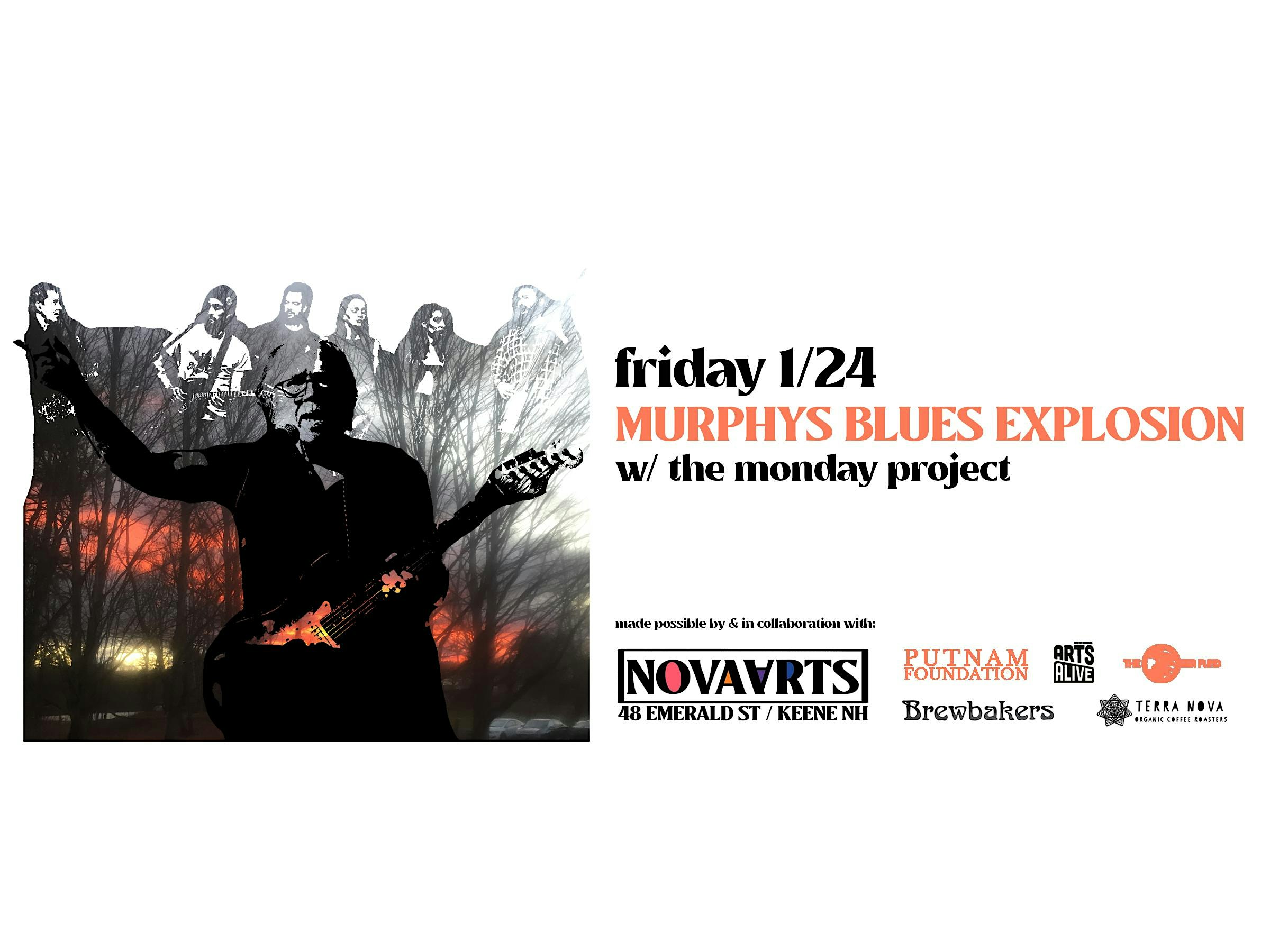 Murphys Blues Explosion w/ The Monday Project – Keene, NH