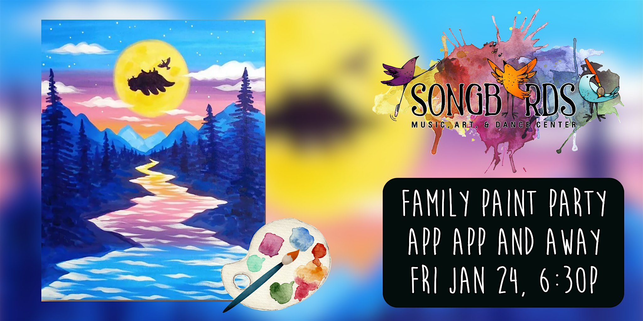 Family Paint Party at Songbirds- App App and Away – Oviedo, FL