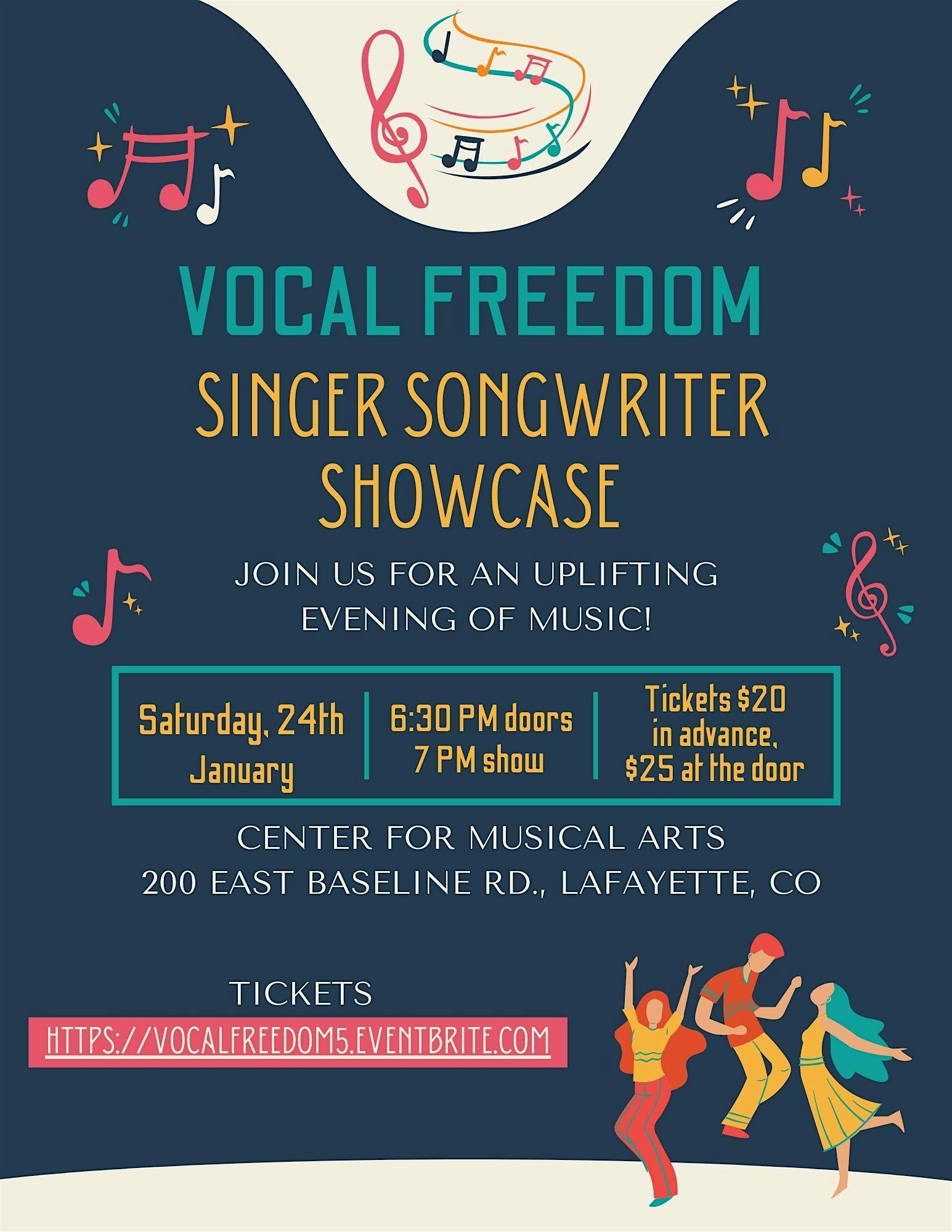 Vocal Freedom Singer/Songwriter Showcase – Lafayette, CO