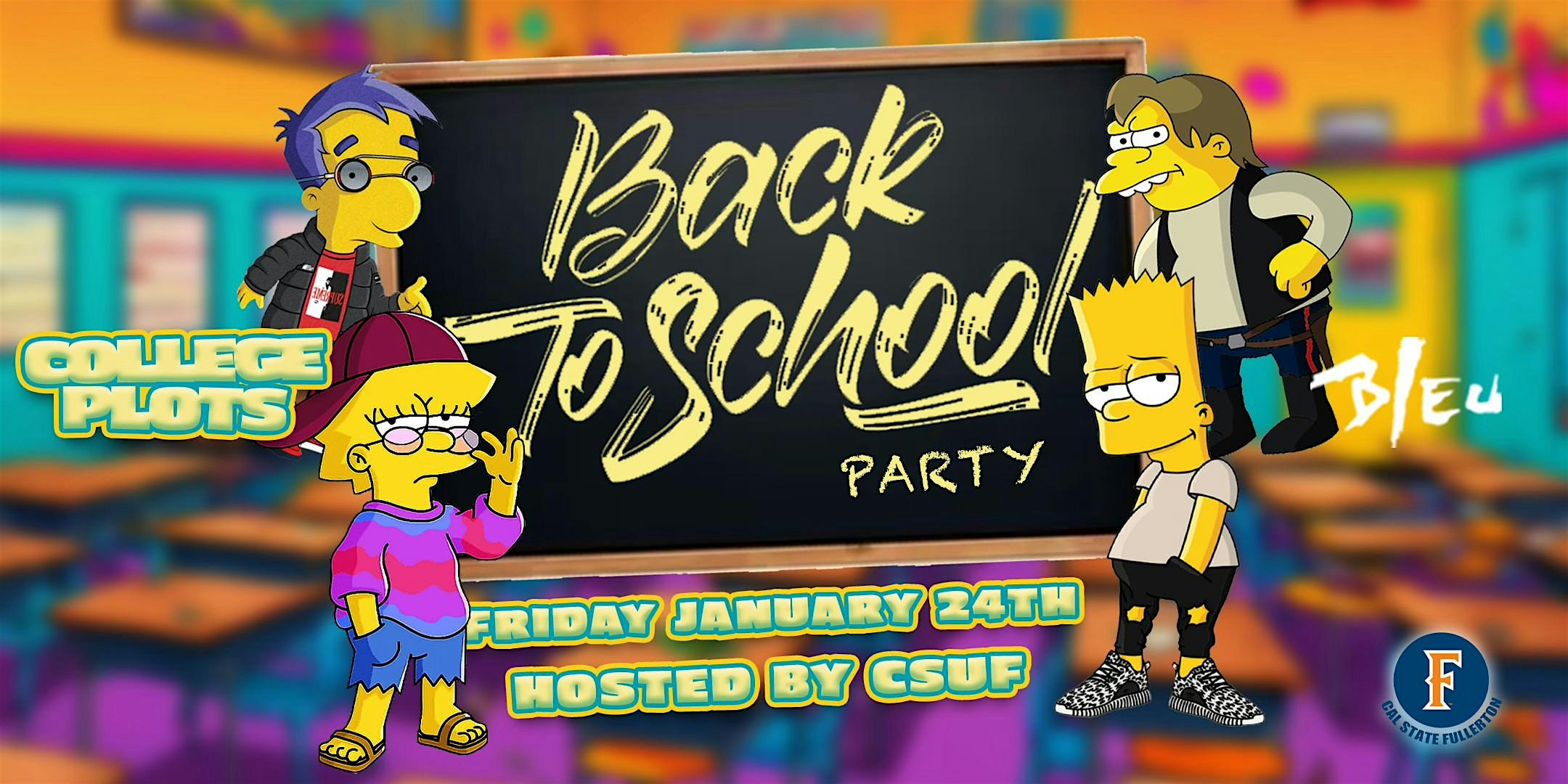 “BACK 2 SCHOOL” PARTY | HIP HOP / TOP 40 | $5 W/RSVP UNTIL 10:30PM | 18+ – Westminster, CA