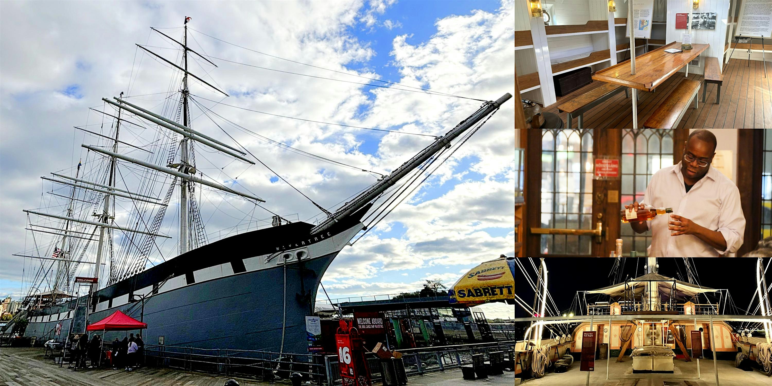 Whiskey Tasting Aboard the 1885 Tall Ship Wavertree – New York, NY