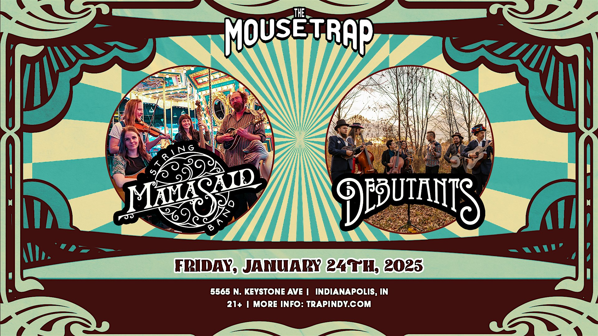 Mama Said String Band & Debutants @ The Mousetrap – Friday, January 24th – Indianapolis, IN