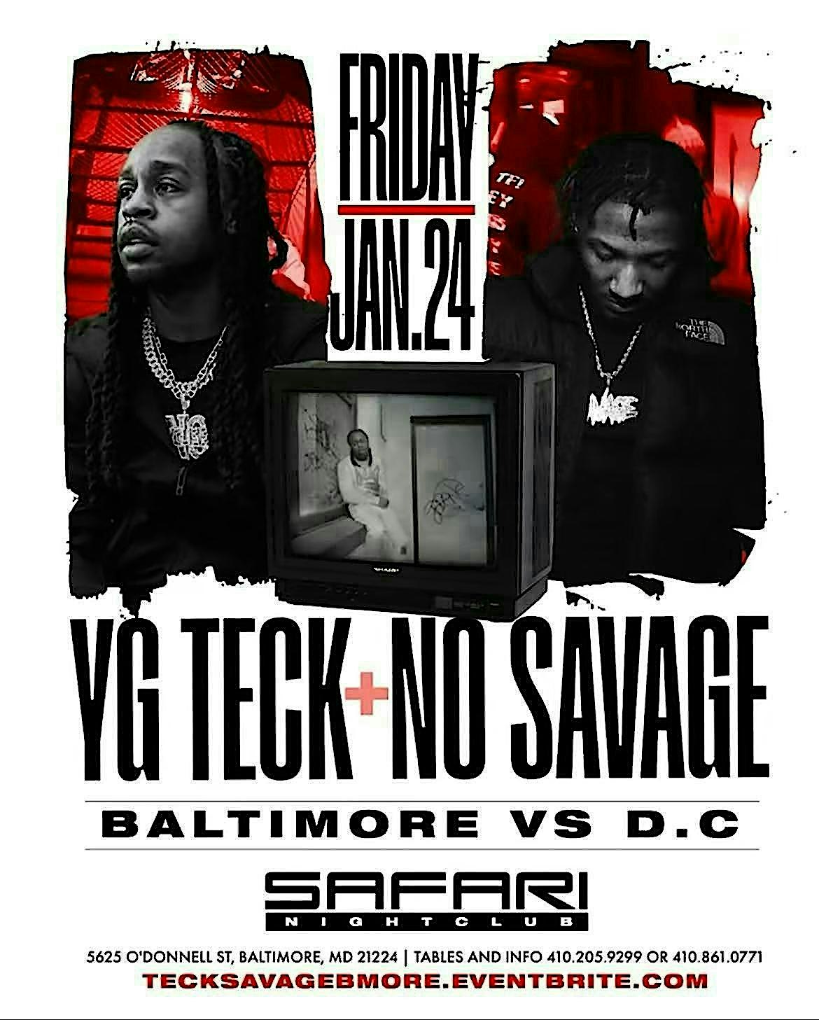 YG Teck No Savage at Safari Nightclub – Baltimore, MD