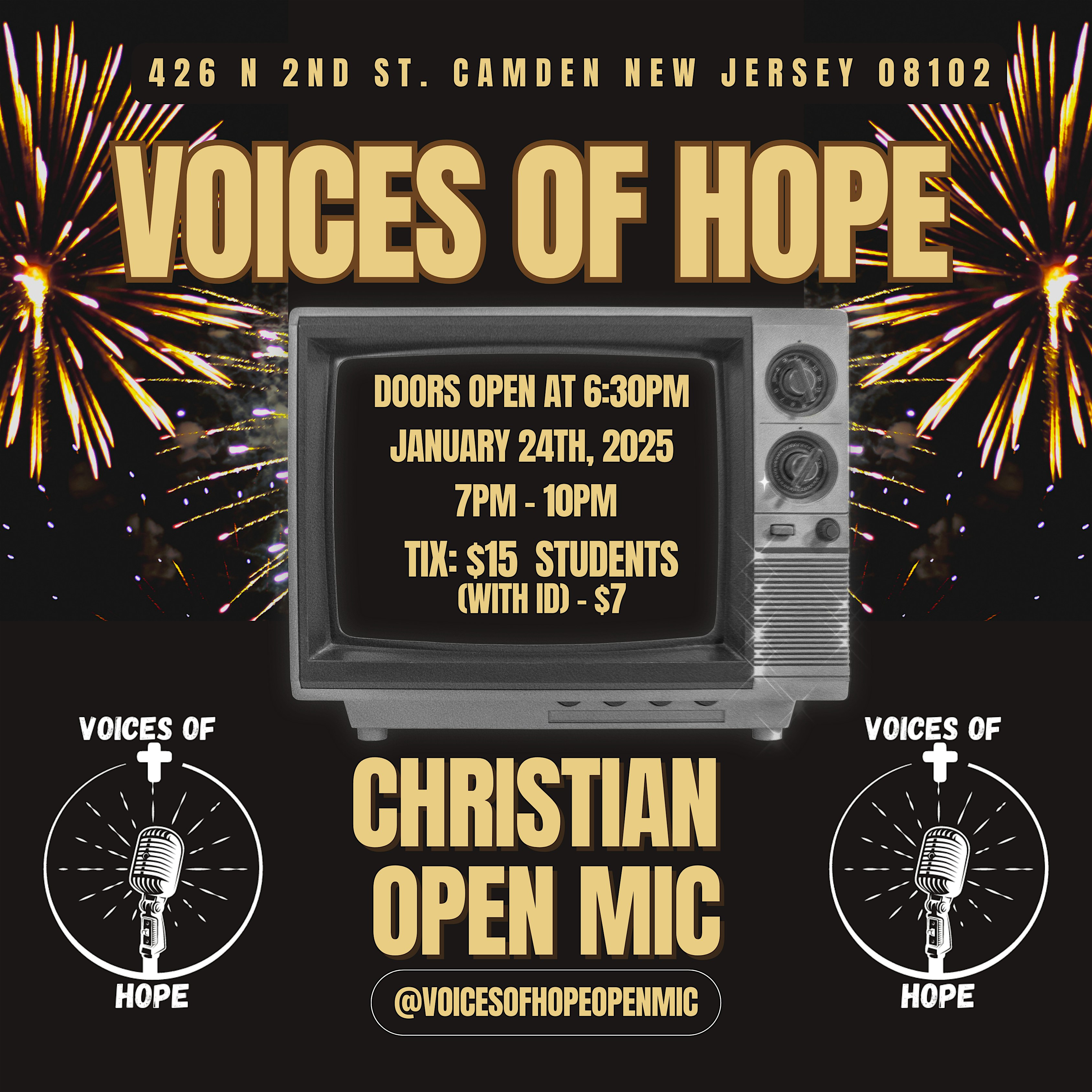 Voices Of Hope Open Mic – Camden, NJ