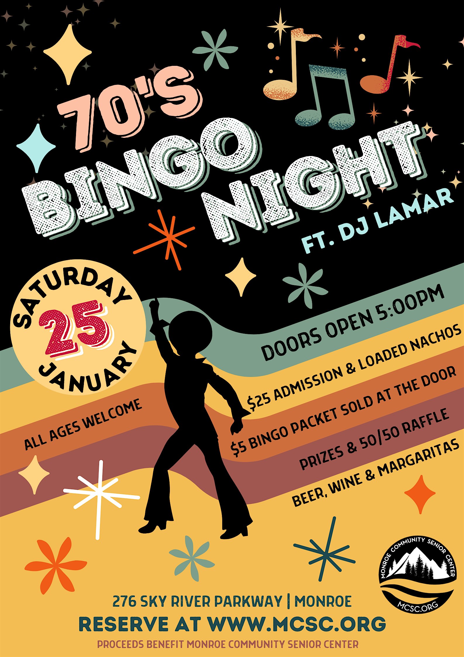 70’s Bingo Night – Monroe, WA