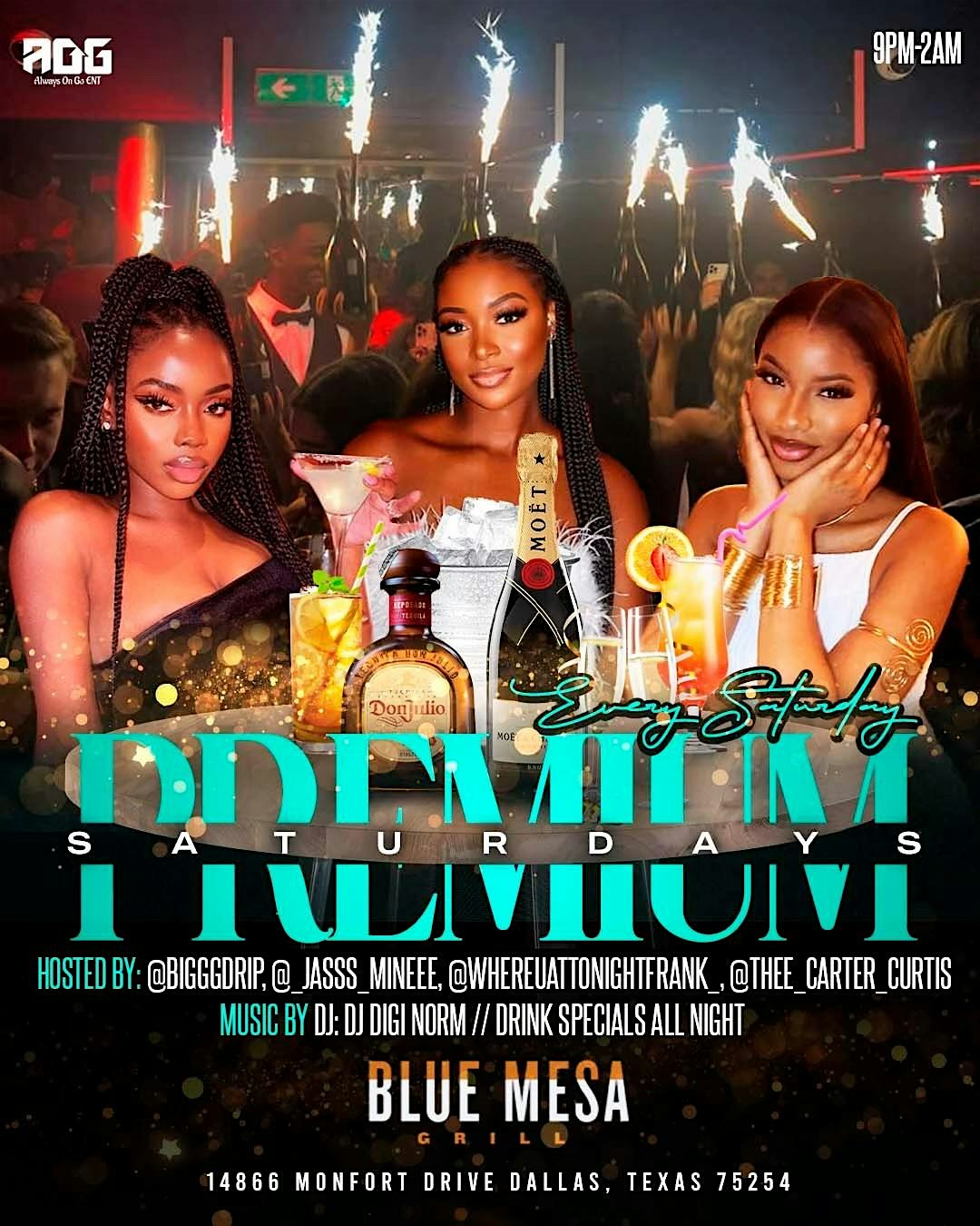 PREMIUM SATURDAYS @ BLUE MESA GRILL – Dallas, TX