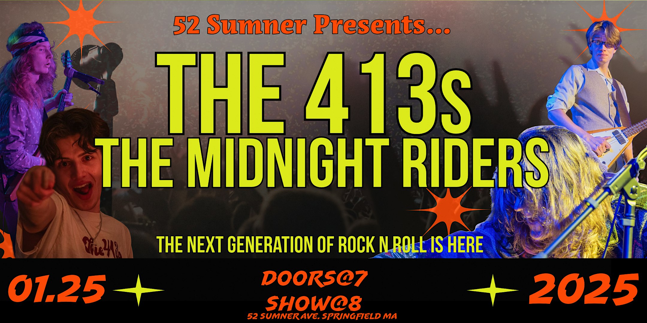 The 413s and The Midnight Riders Live! at 52 Sumner! – Springfield, MA