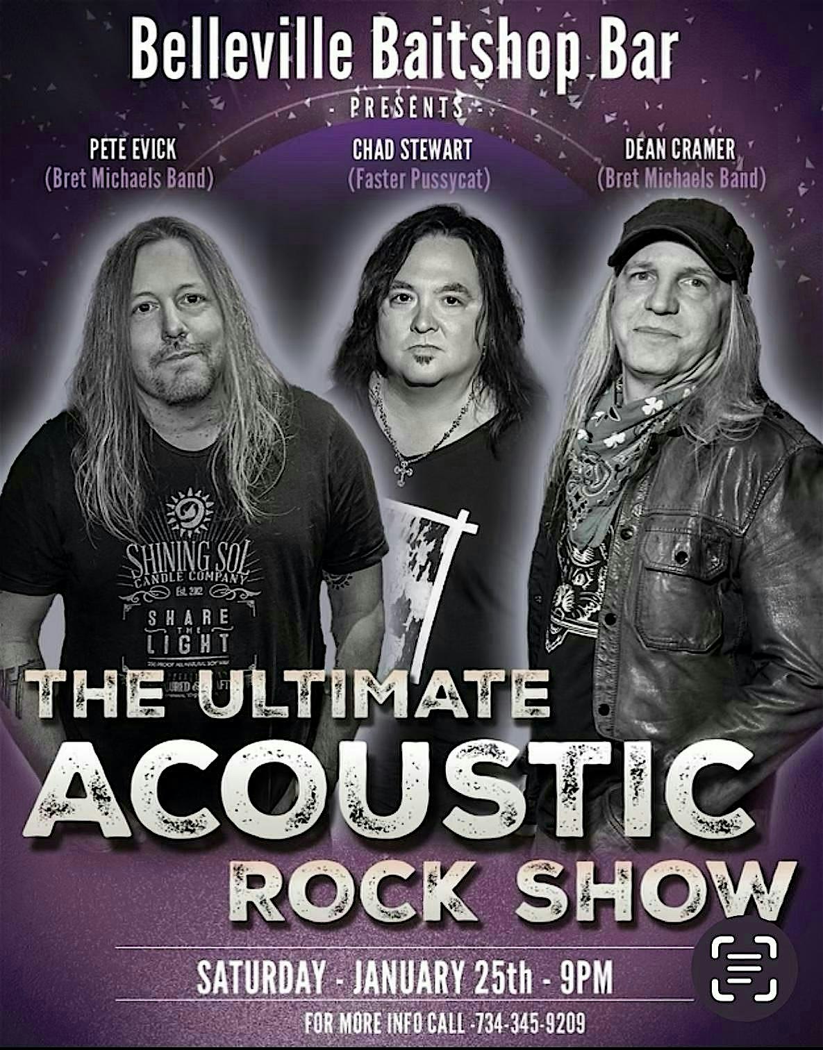 The Ultimate Acoustic Rock Show with Pete Evick, Dean Cramer & Chad Stewart – Belleville, MI