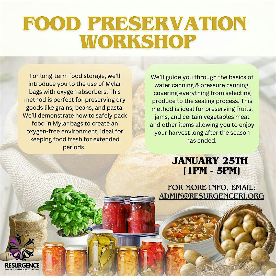 Food Preservation Workshop – Providence, RI