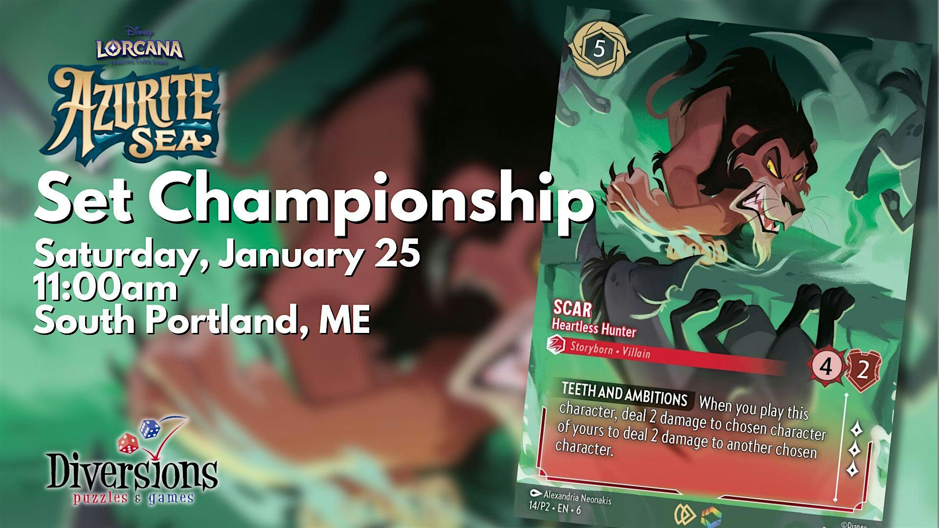 Disney Lorcana: Azurite Sea – Set Championship – South Portland, ME