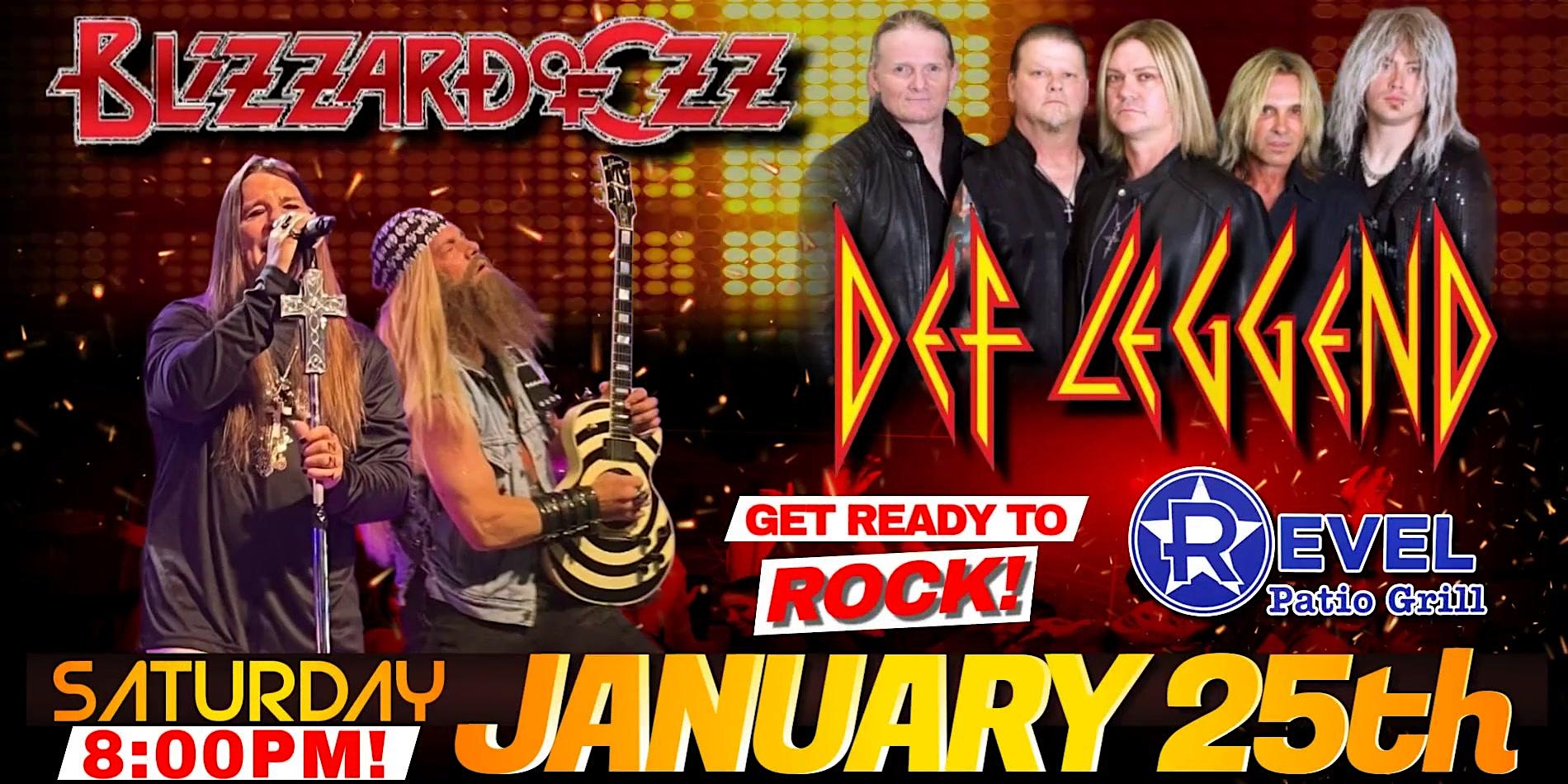 Def Leggend – Def Leppard Tribute & Blizzard of Ozz- Ozzy Osbourne Tribute – Frisco, TX