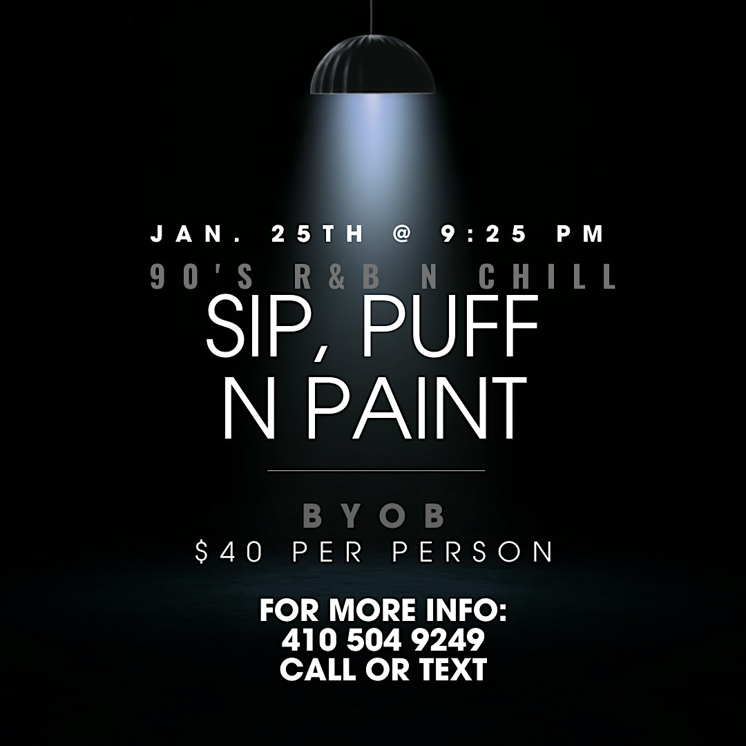 90’s R&B n Chill (SIP, PUFF N PAINT!) – Baltimore, MD