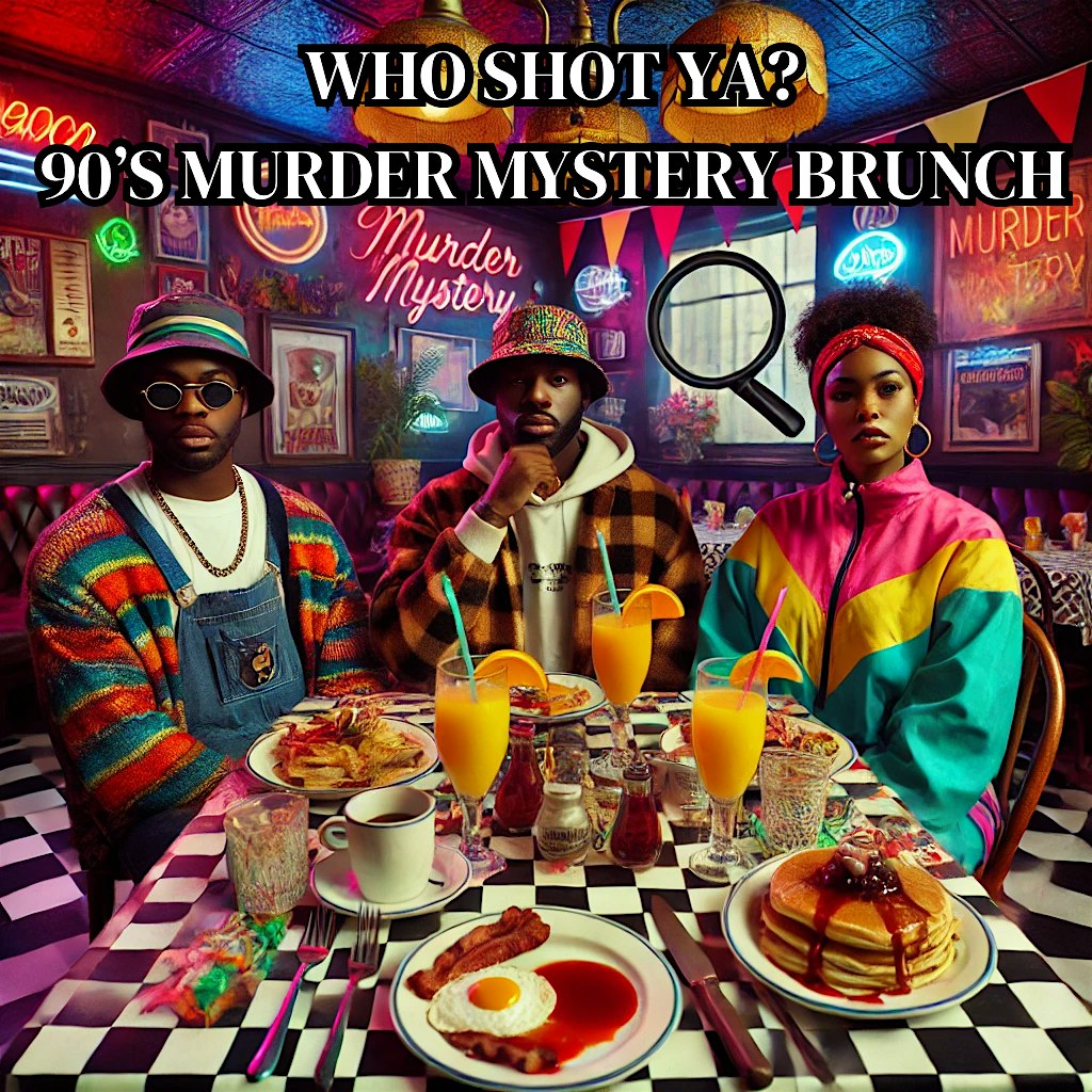 Who Shot Ya?! 90’s Murder Mystery Brunch – Baltimore, MD