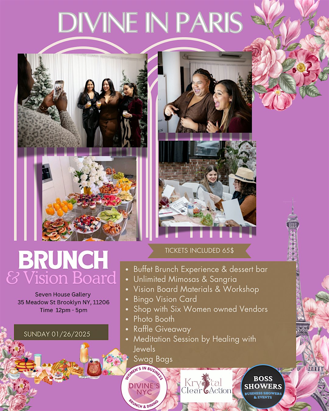 DIVINE IN PARIS BRUNCH & VISION BOARD – Brooklyn, NY