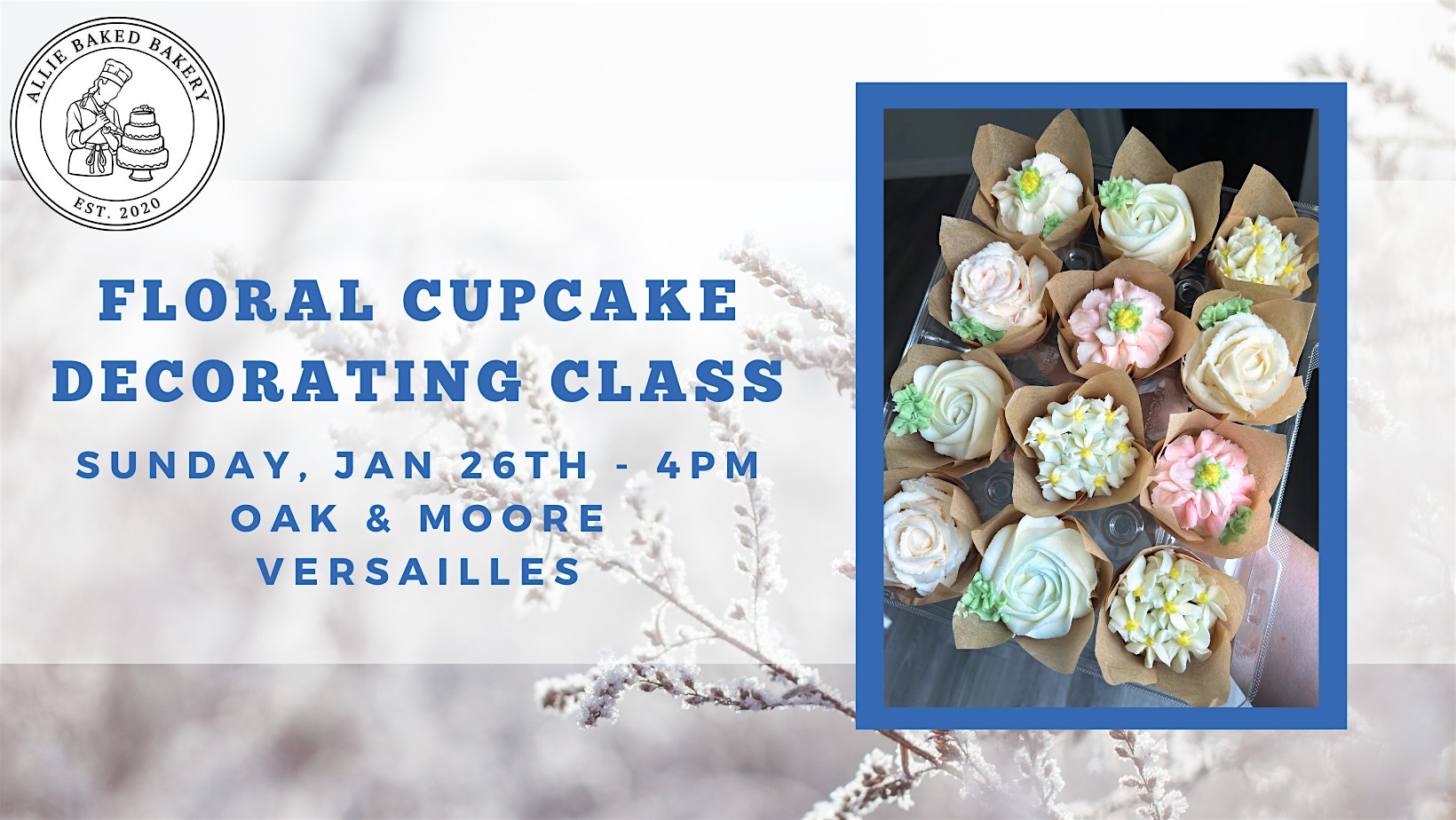 Floral Cupcake Decorating Class – Versailles, KY