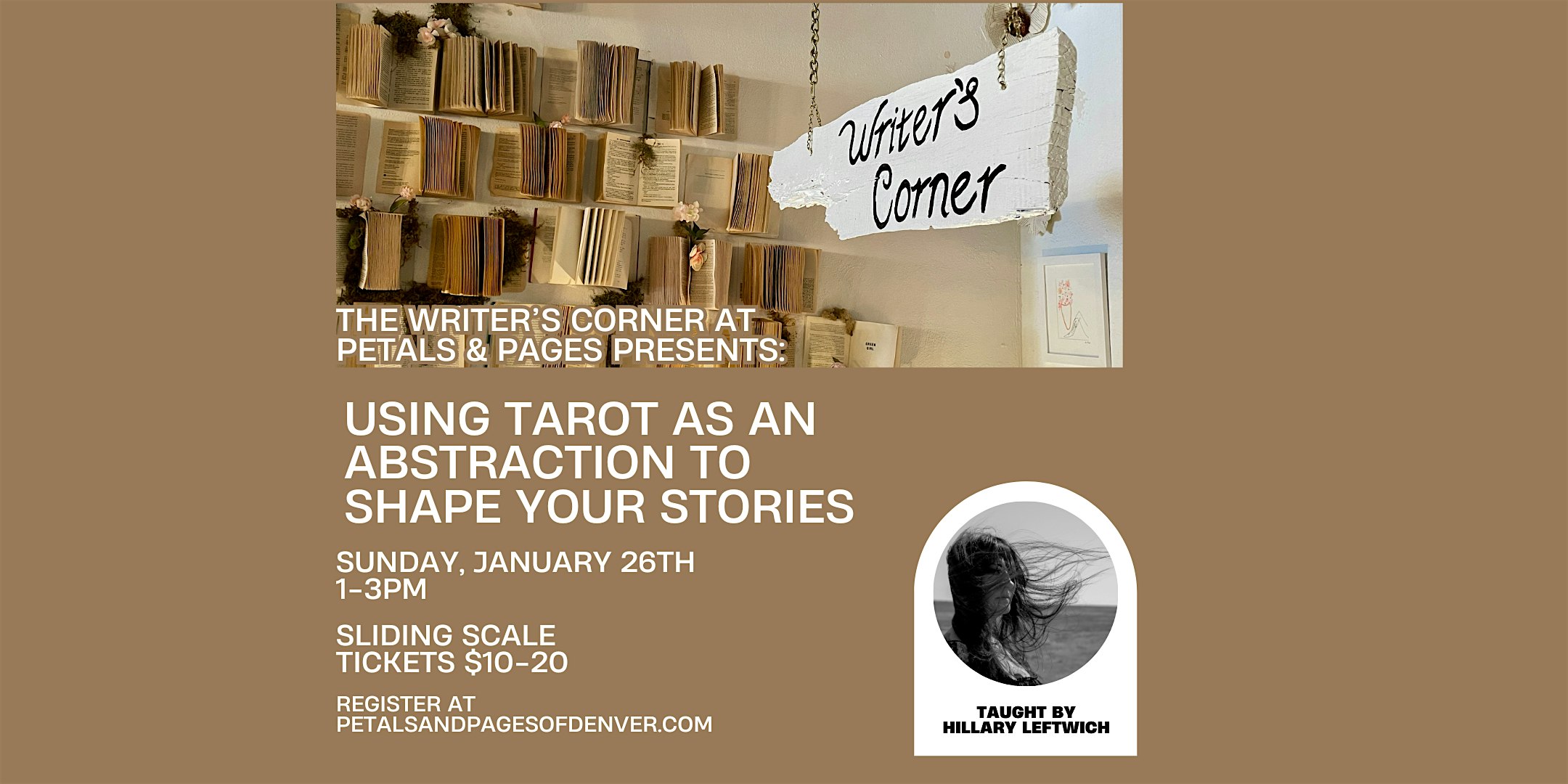 Using Tarot as an Abstraction to Shape Your Stories: A Writing Workshop – Denver, CO