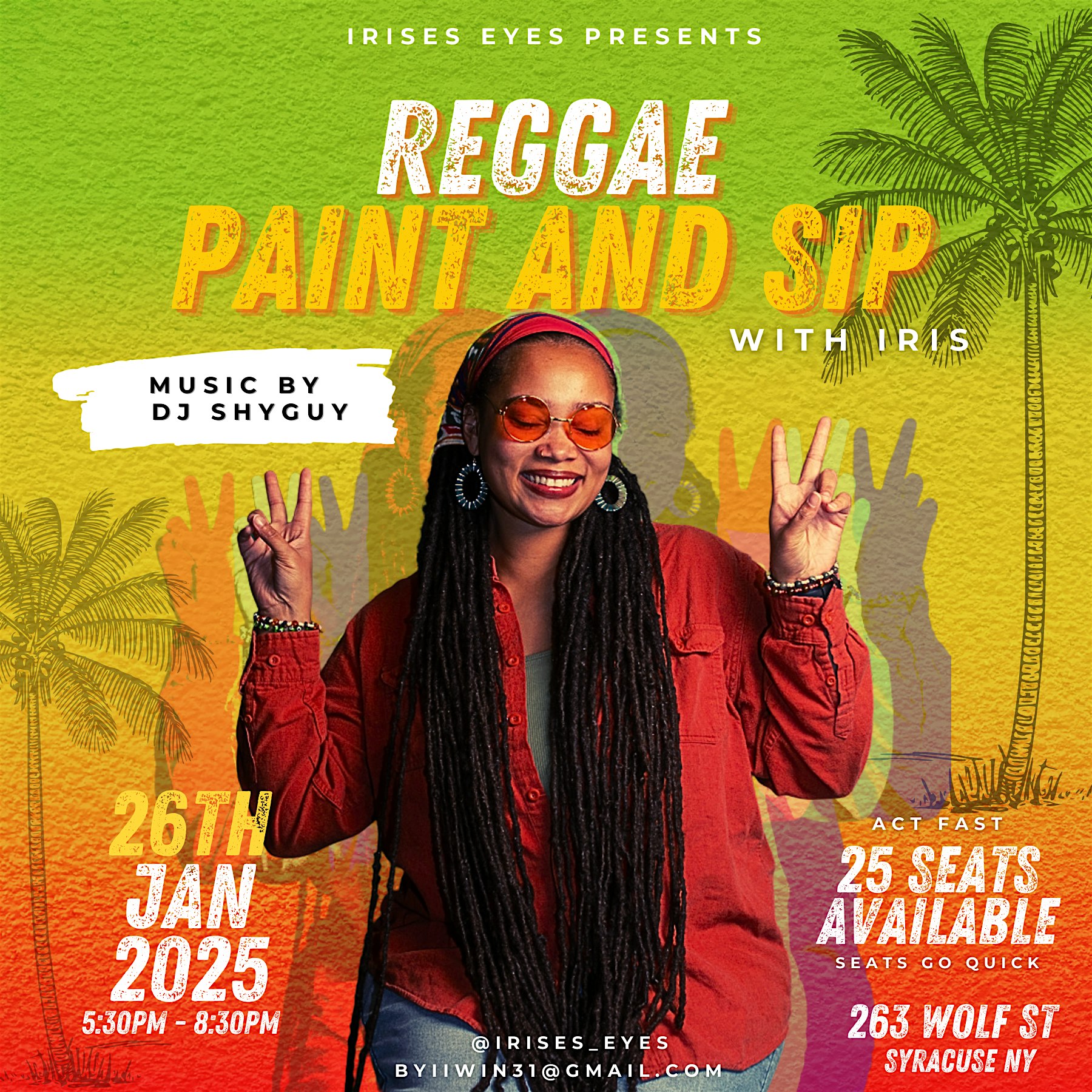 Reggae Paint and Sip – Syracuse, NY