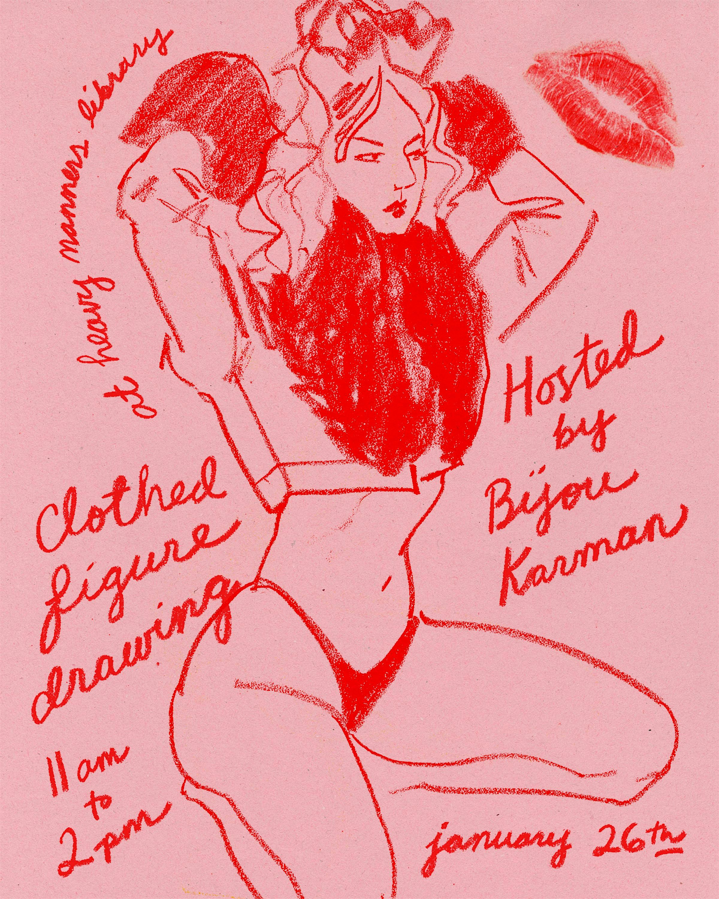 Clothed Figure Drawing at Heavy Manners Hosted by Bijou Karman (1/26) – Los Angeles, CA