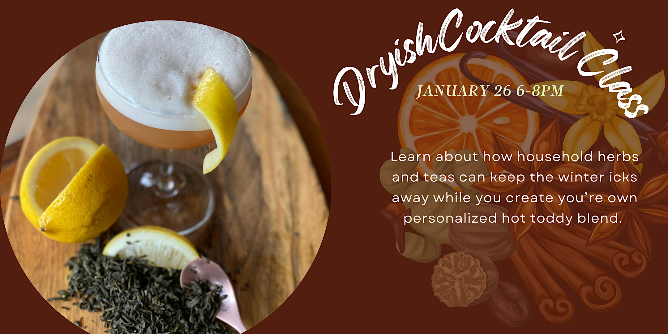 Stoll & Wolfe Sunday, January 26th Cocktail Class – Lititz, PA