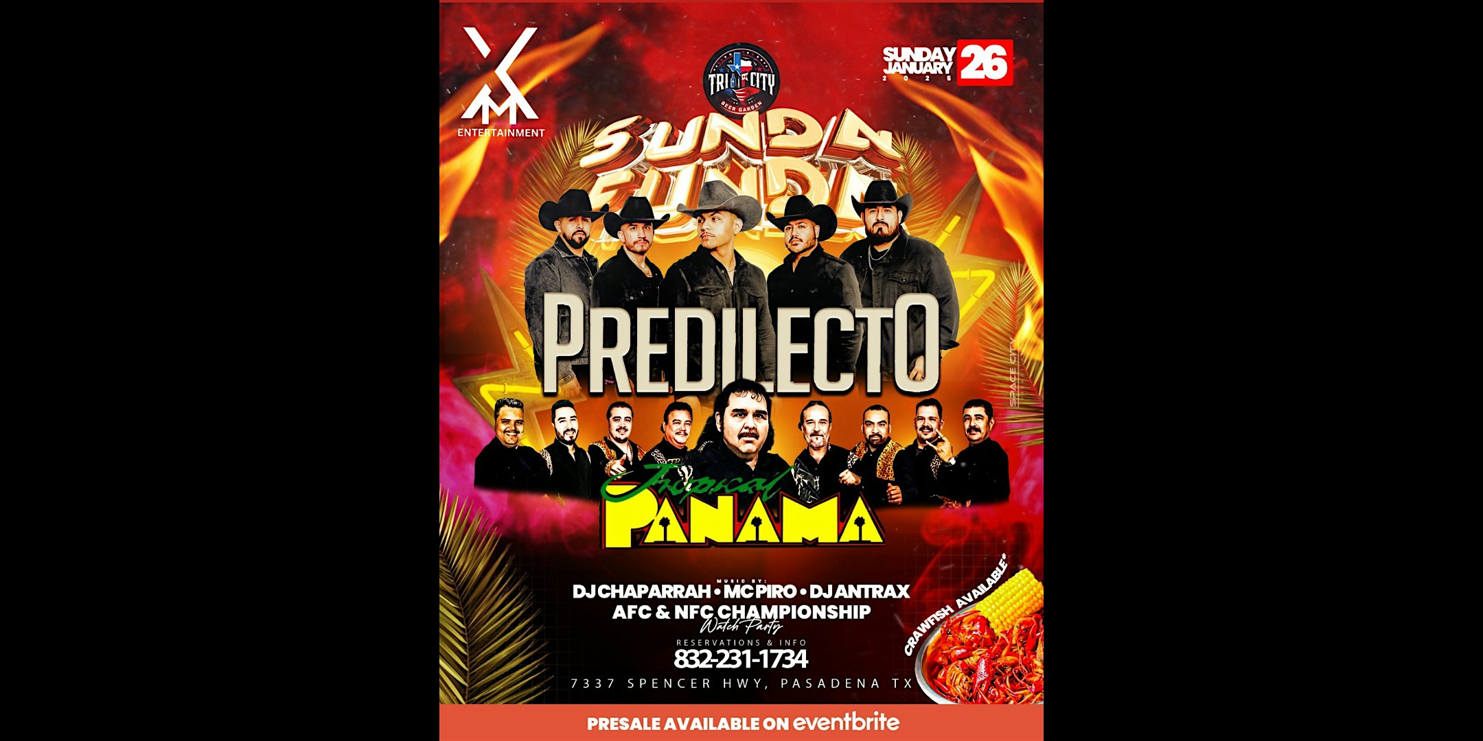 Sunday Funday with Predilecto y Tropical Panama – Pasadena, TX