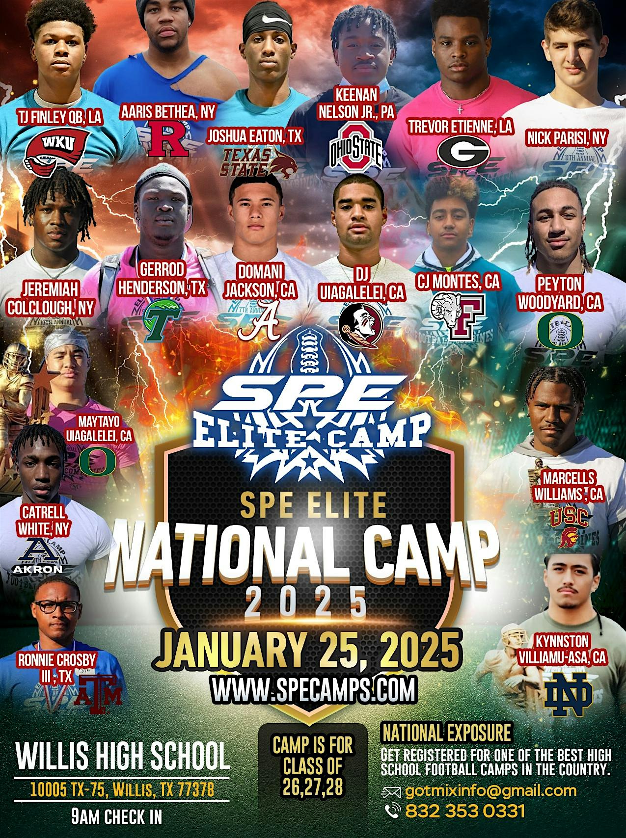 SPE Elite National Camp 2025 – Willis, TX