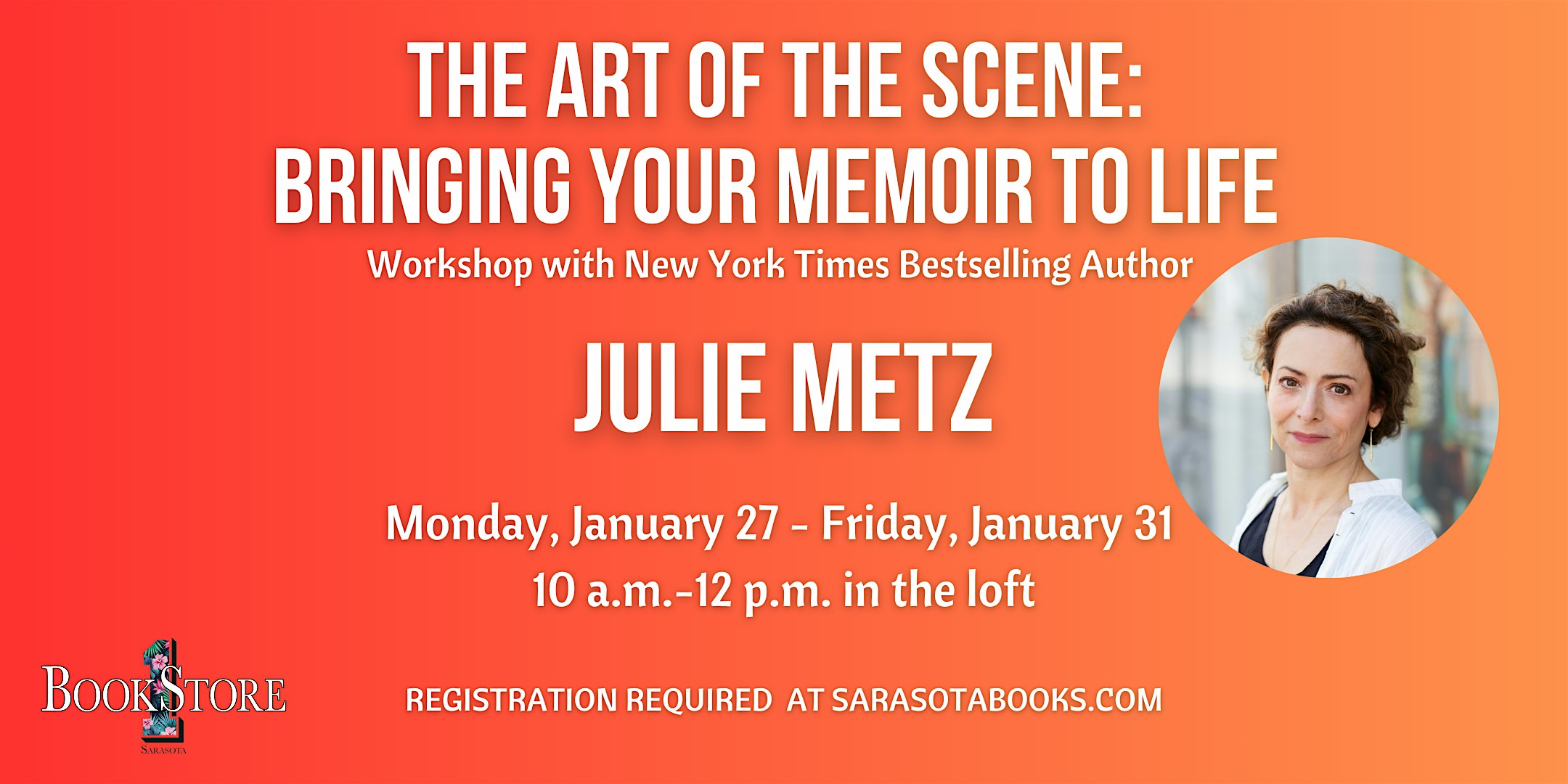 The Art of the Scene: Bringing Your Memoir to Life – Sarasota, FL